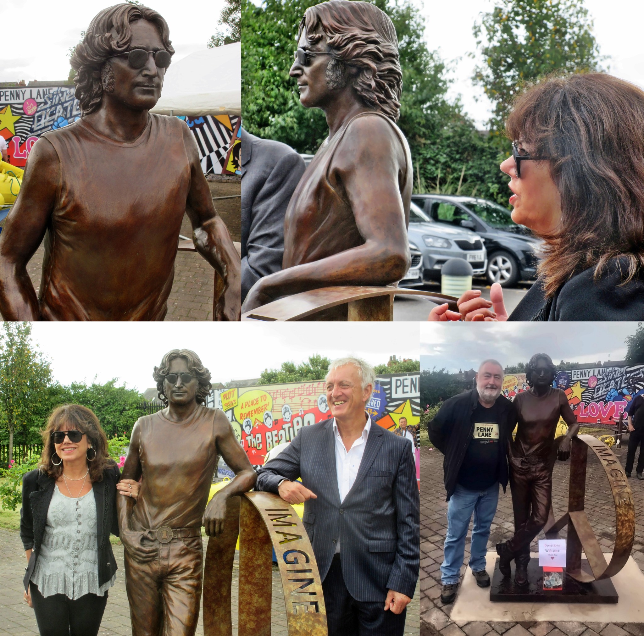 John Lennon statue at Penny Lane Development Trust. Sculptor