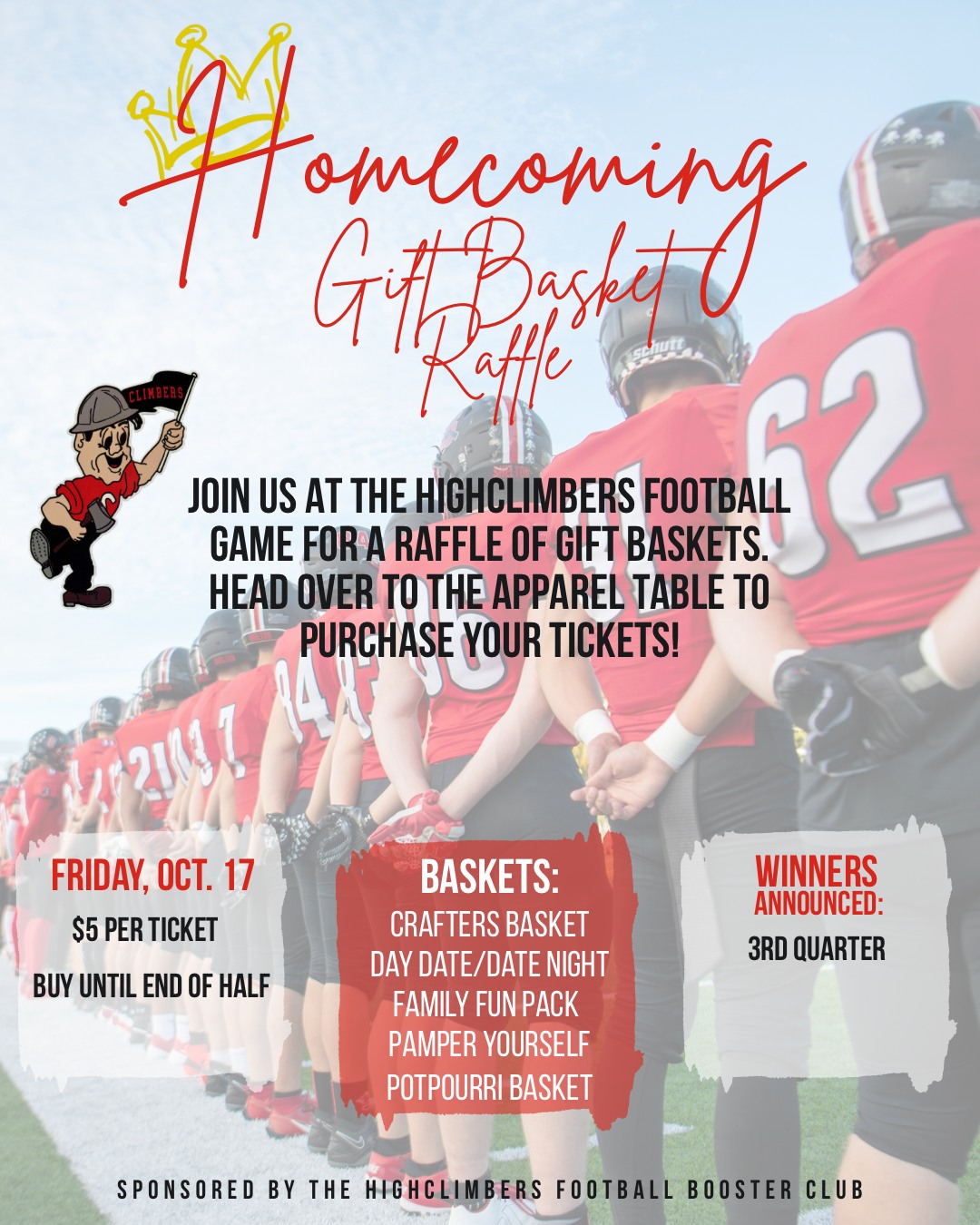 SHS Football Booster Club 5 Basket Raffle