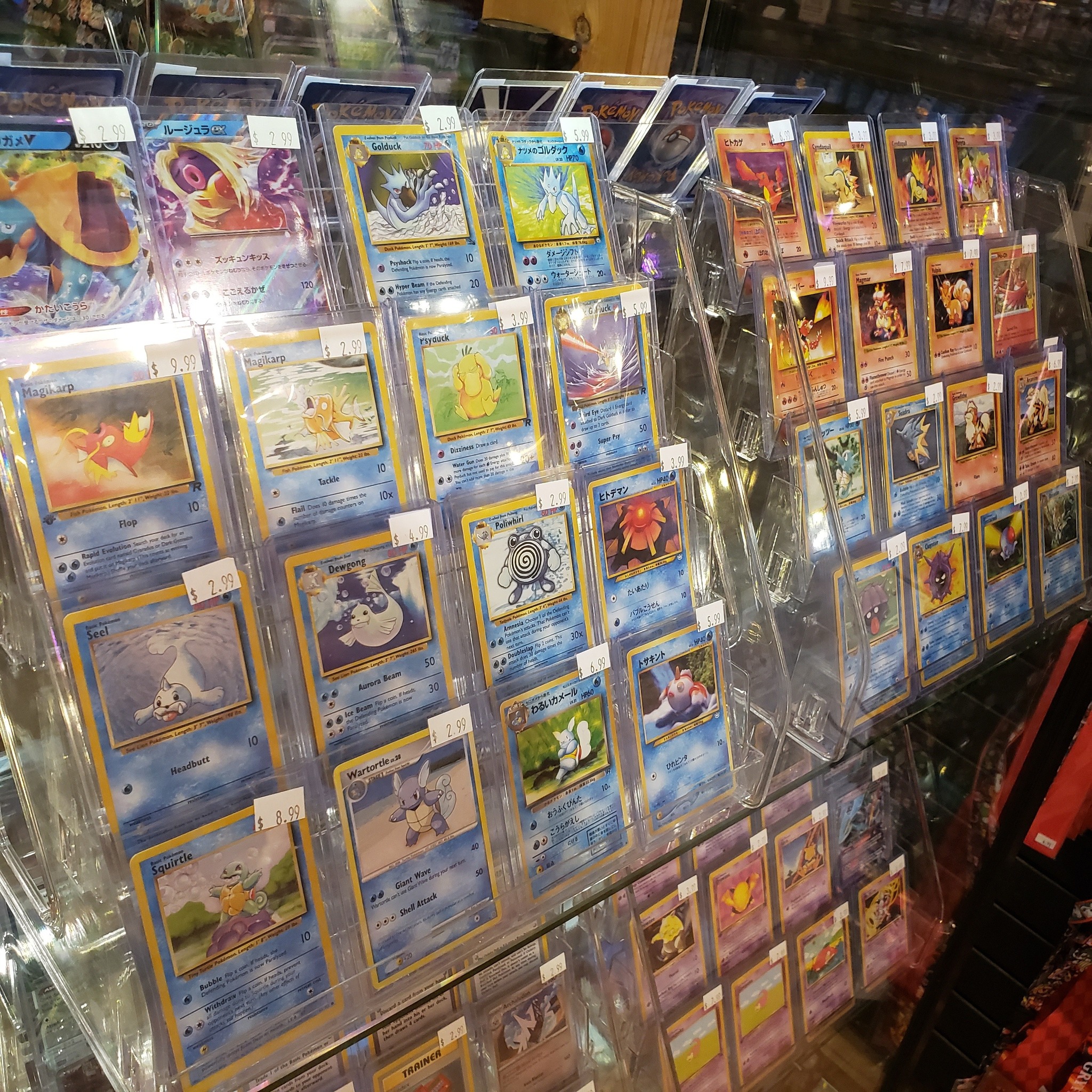 large pokemon card collection Game Long Card Box Pikachu : Toys & Games Pokemon Center Original Card Game