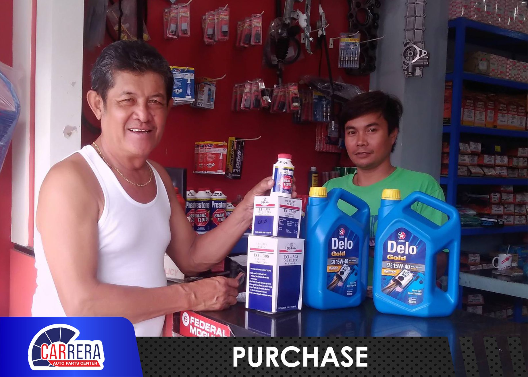Carrera - Delo Gold, Prestone Brake Fluid, and OSAWA Oil Filter Sold‼ ...