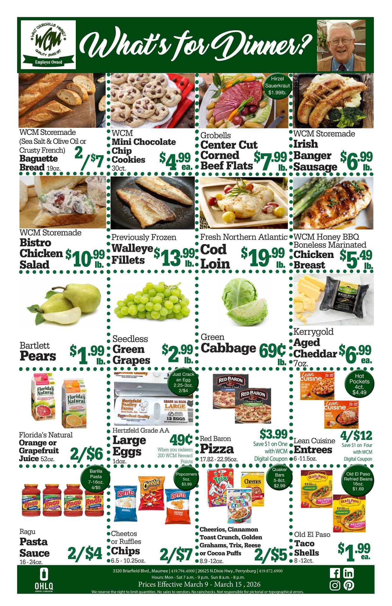 Dinner just got easier this week at Walt Churchill