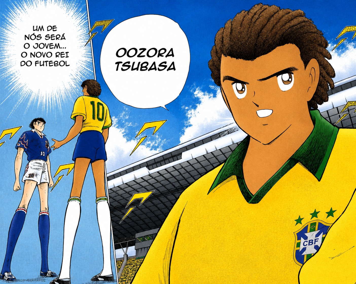 É Brasil vs Japão! Natureza vs Tsubasa! . . . . 📌Tags