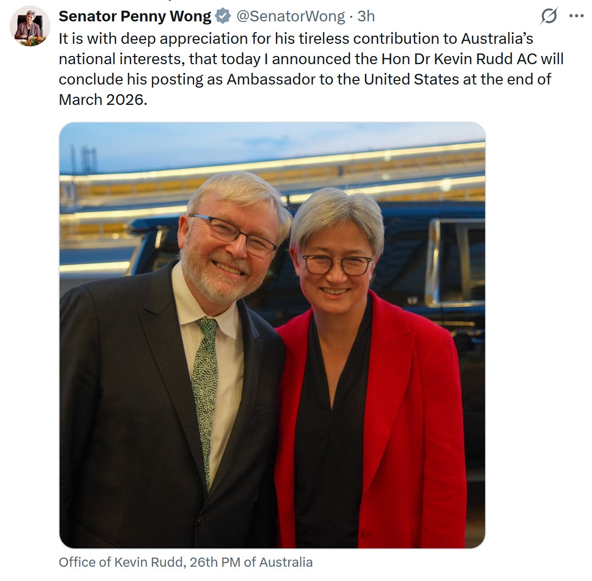 Kevin Rudd will serve as the US... - The Spectator Australia | Facebook