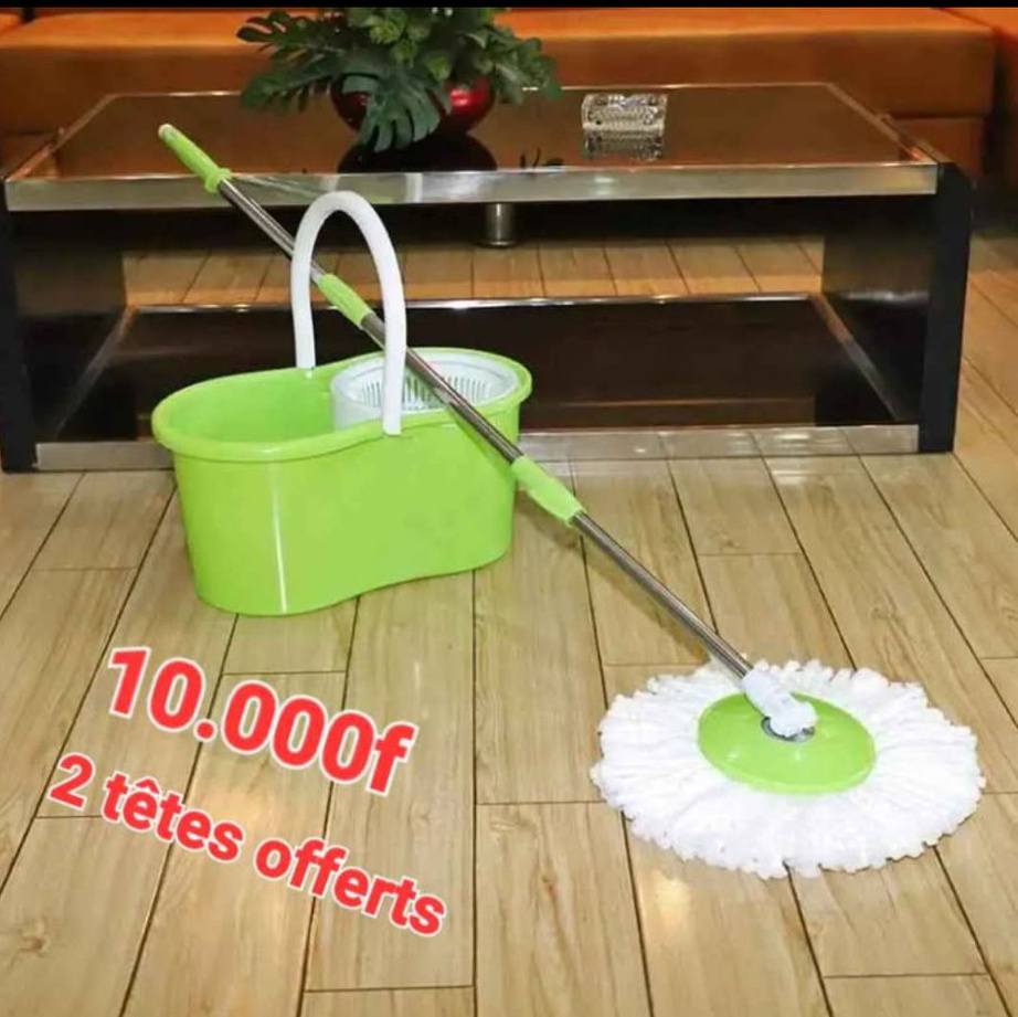 Serpillère avec seau - Ensemble serpillère et seau rotatif à 360 degrés pour nettoyage des sols | Serpillère avec seau pour nettoyage de sols léger