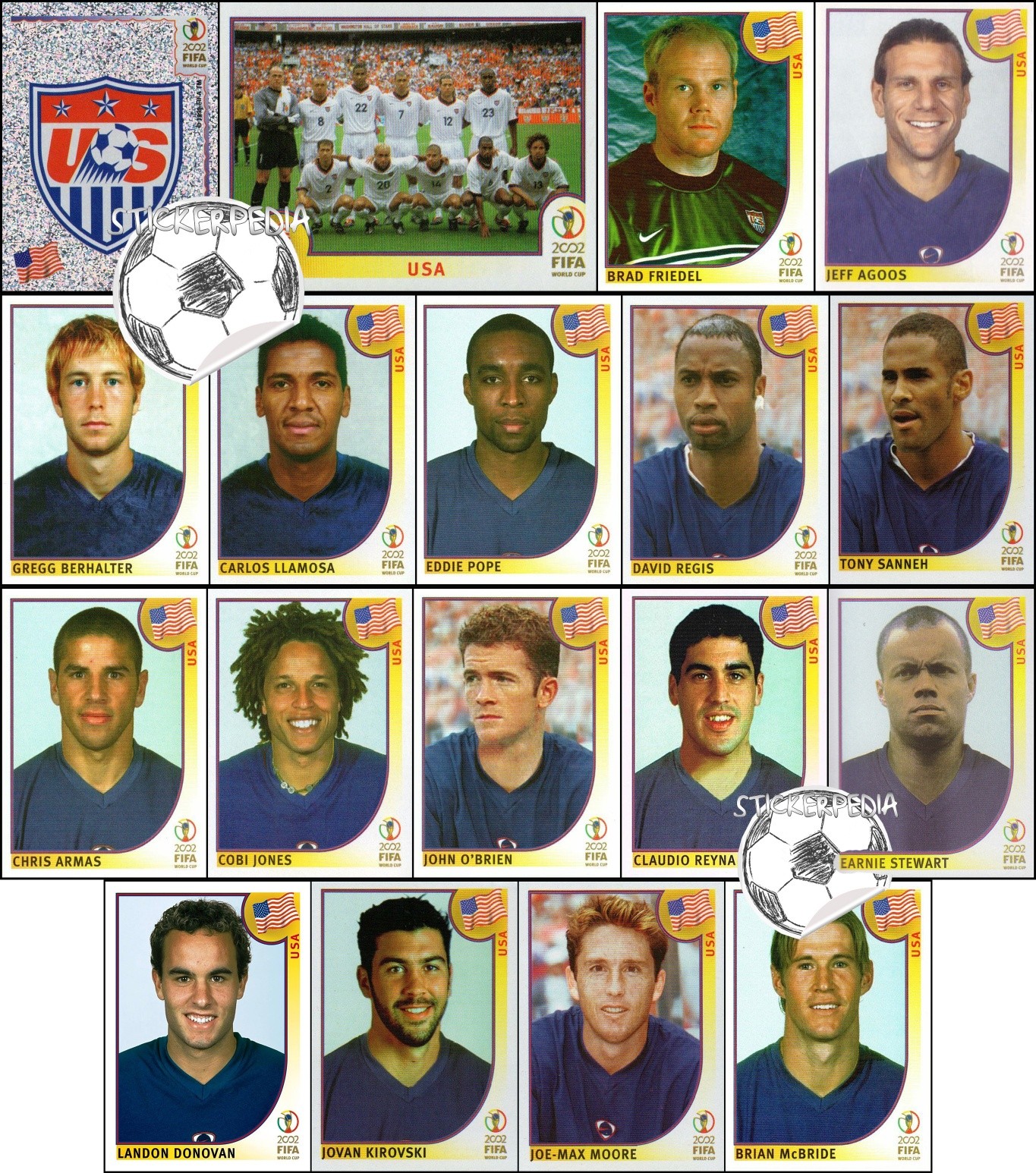 Stickerpedia - USA WC 2002 #panini | Facebook