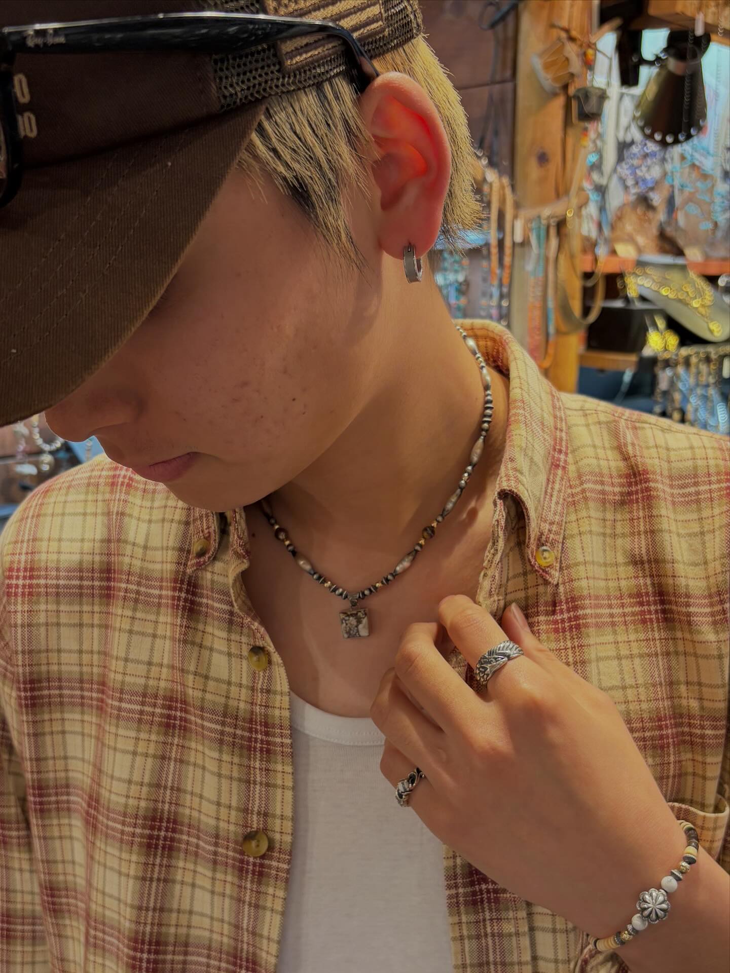 ✴︎✴︎✴︎ Wildhorse × 14KGF beads Concho × Shell beads 