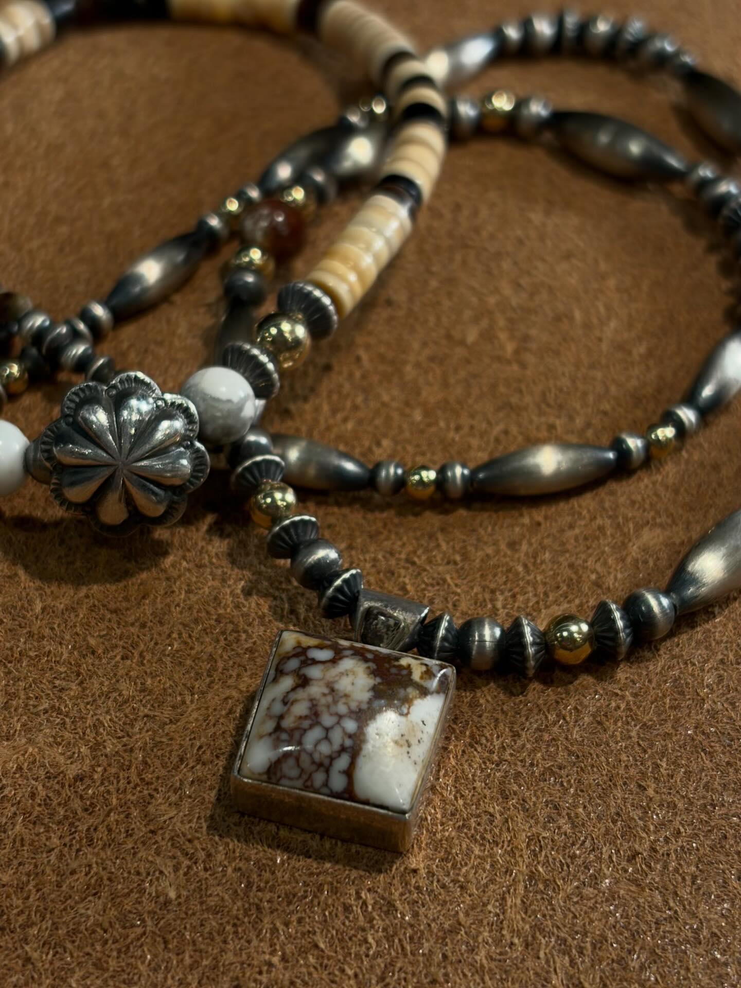 ✴︎✴︎✴︎ Wildhorse × 14KGF beads Concho × Shell beads 