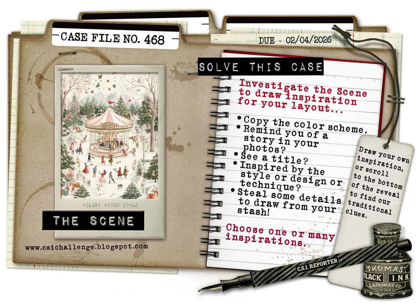 CS... - CSI: Color, Stories, Inspiration - Scrapbook Challenge