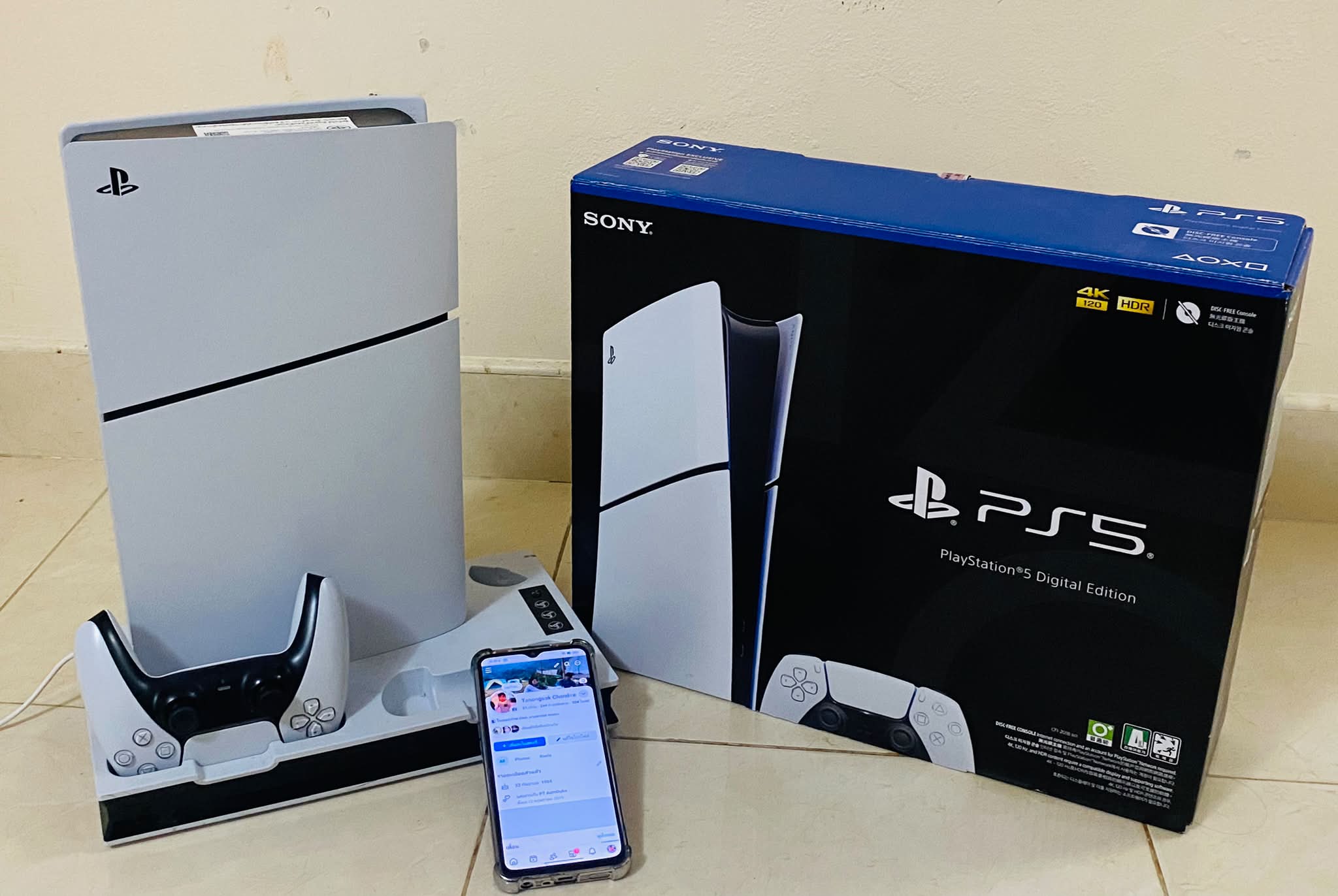 PS5 digital edition 1TB สภาพ 99% ไม่ค่อยได้เล่น ระยองนัดรับ 12500.-