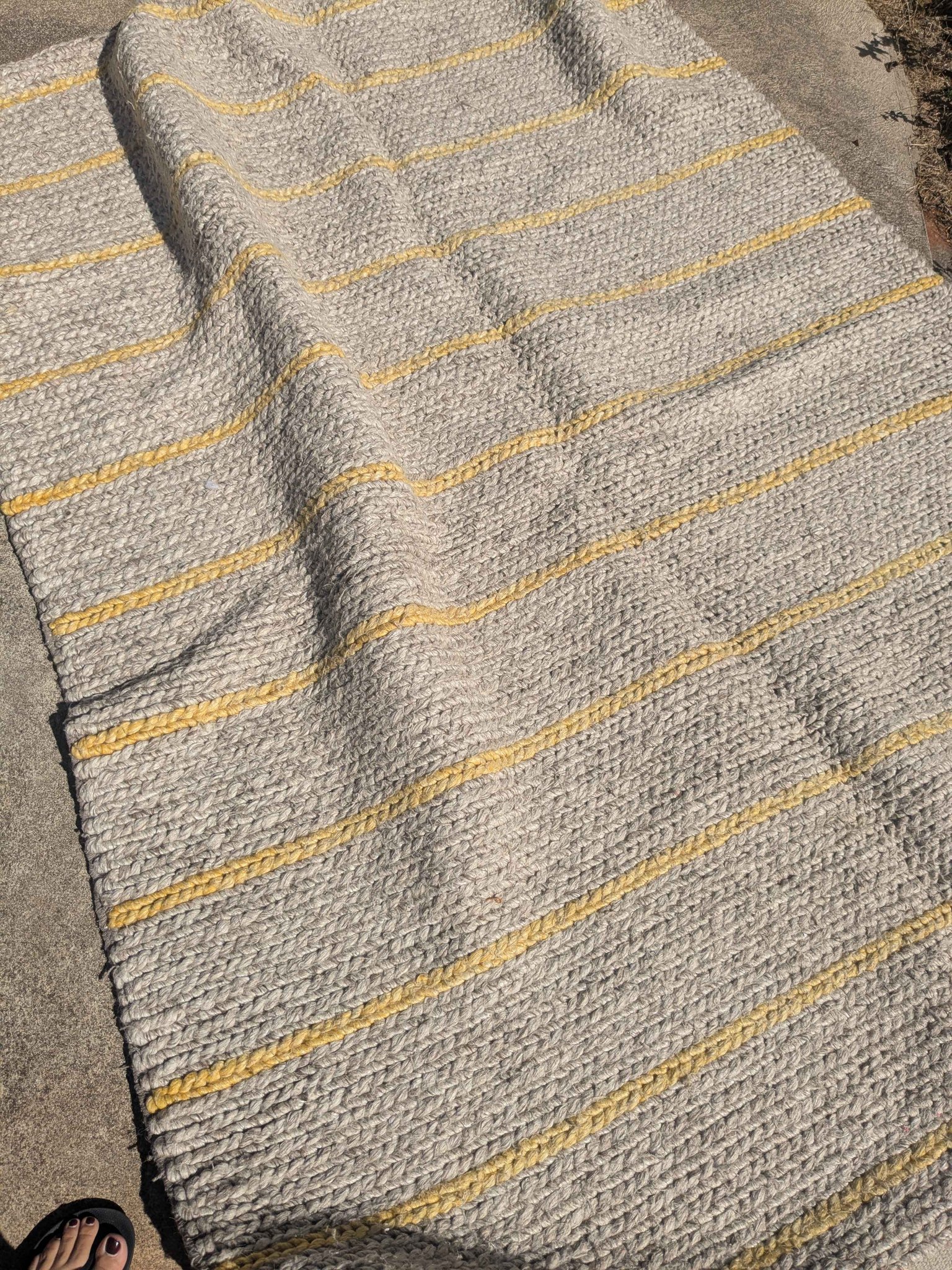 Freedom Furniture Rug - grey and yellow - Area Rugs - Adelaide, South ...