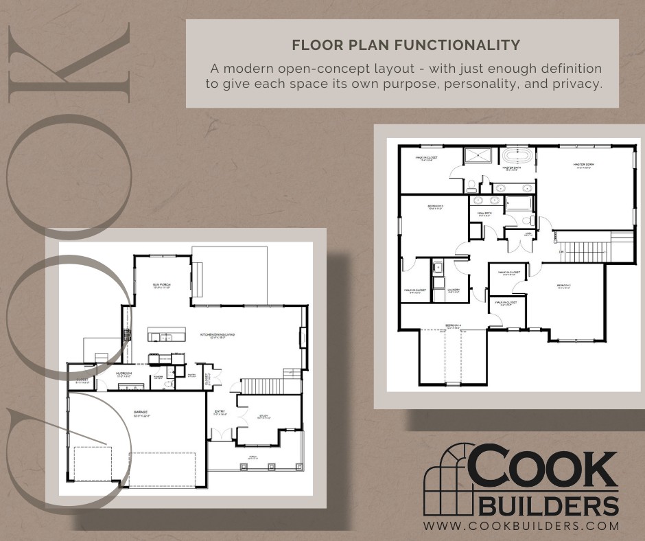 Cook - 📐FLOOR PLAN FUNCTIONALITY: Open Concept with Defined Spaces One ...