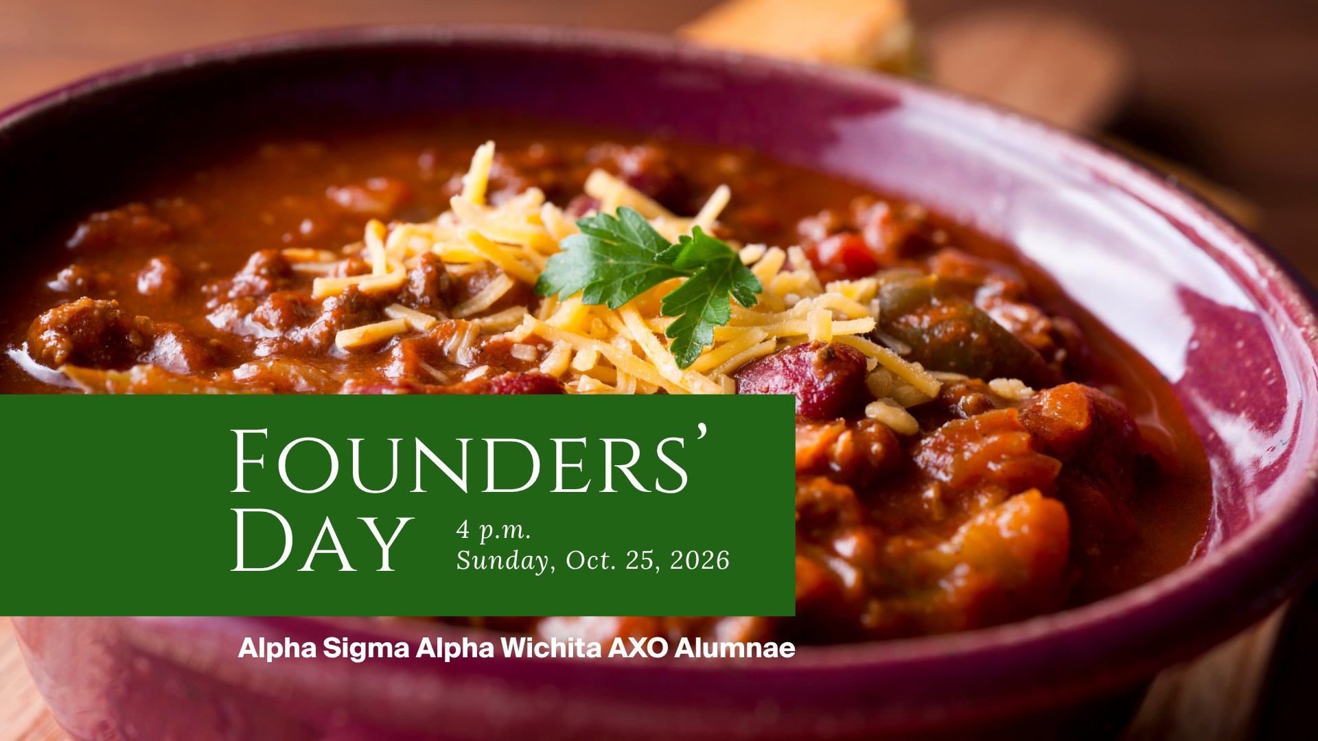 Founder's Day Chili and Game Night