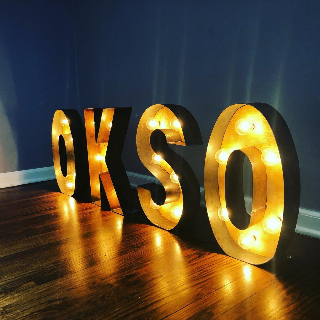 Ok, So Tulsa - Look at our new letters made by John Pence...