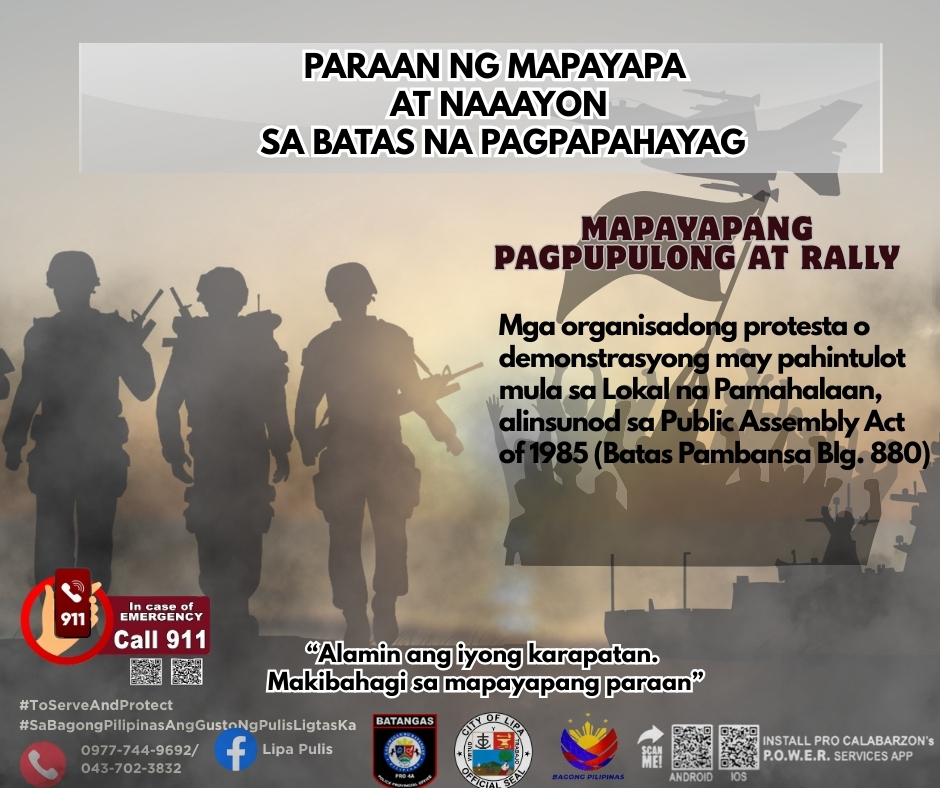 Lipa Pulis - #ToServeandProtect... | Facebook