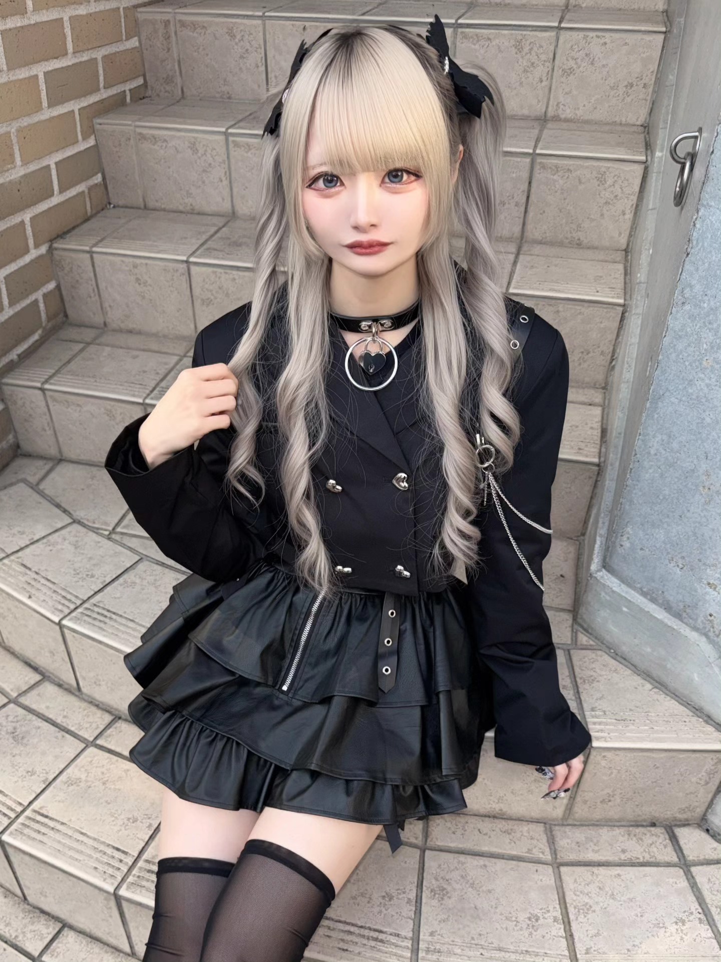 🐈‍⬛さく's Coordination🐈‍⬛ . IMVAL新作セットアップのジャケット