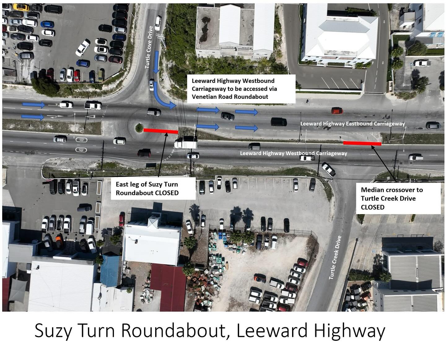 Newsline TCI - 🚨 TRAFFIC FLOW CHANGES AT SUZY TURN –... | Facebook