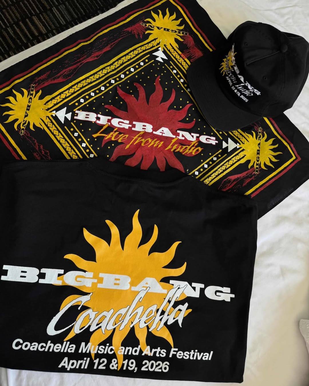 BIGBANG Coachella Official Merch On Site | 现场周边实物