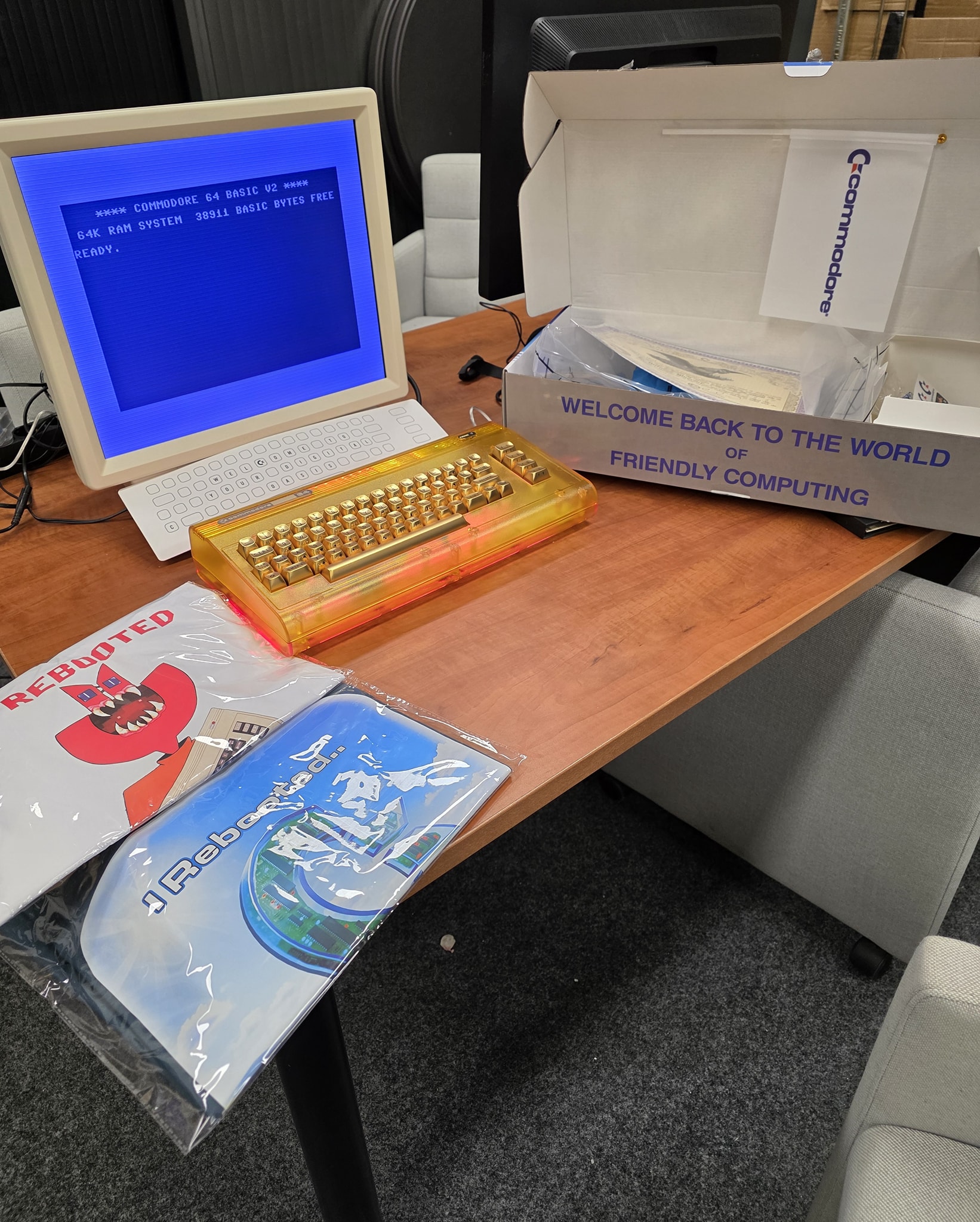 For once, we bought a new computer! Today we received our brand