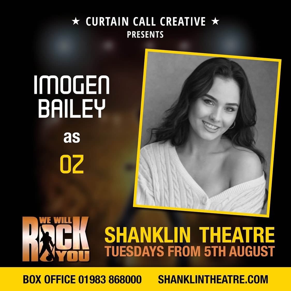 Curtain - 📢 MEET THE CAST OF WE WILL ROCK YOU 📢 🎸 Introducing IMOGEN ...