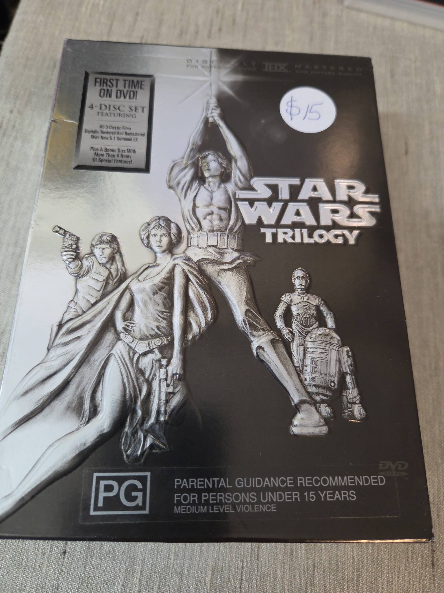 Two classic trilogy DVD box sets. Star Wars Original Series for 