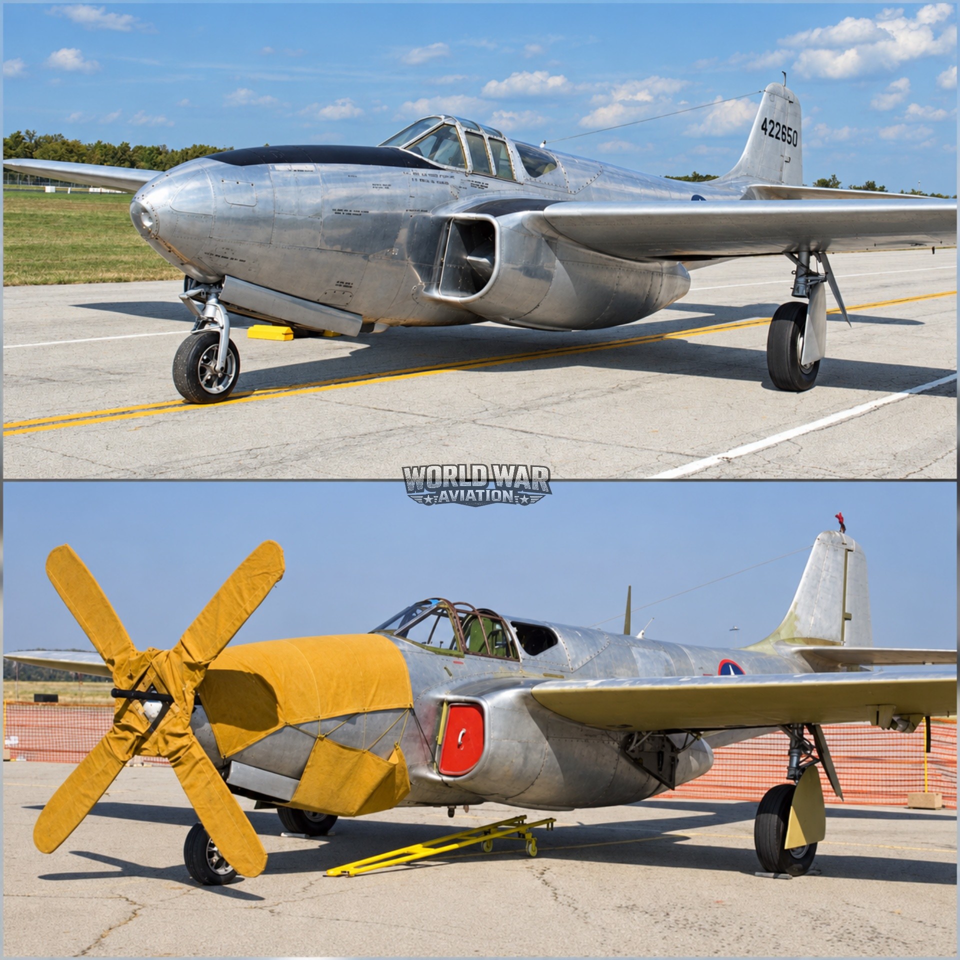 During World War II, the Bell P-59 Airacomet—America's very first
