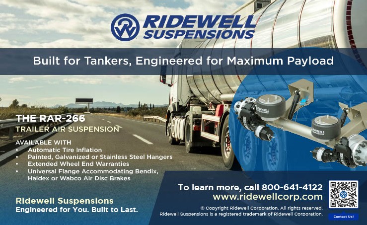 Tank - Built for tankers and engineered for maximum payload—Ridewell’s ...