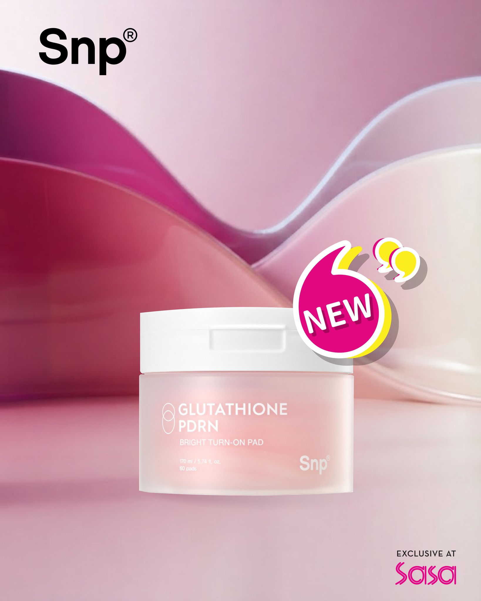 snp glutathione Dull, dehydrated skin isn't just one problem. It's two. And they need different solutions. 🔬 PDRN Bright Turn-On Pad solves tone. Dual-sided pads packed with glutathione and niacinamide to fade dista_id=browntaped:7376359391391