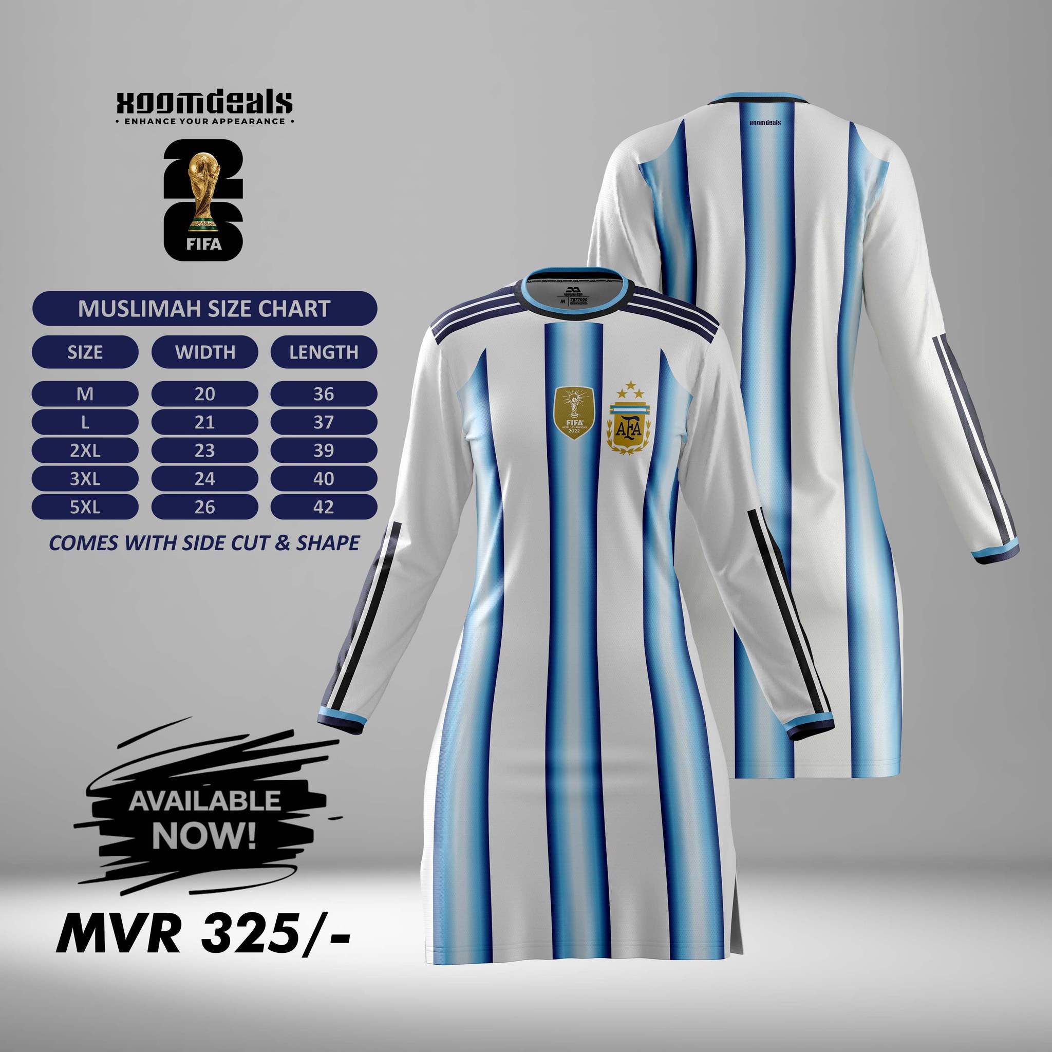 ウェア Argentina  National Team Uniform 2XL 🧕⚽ Your favorite World Cup Team is NOW available in MUSLIMAH