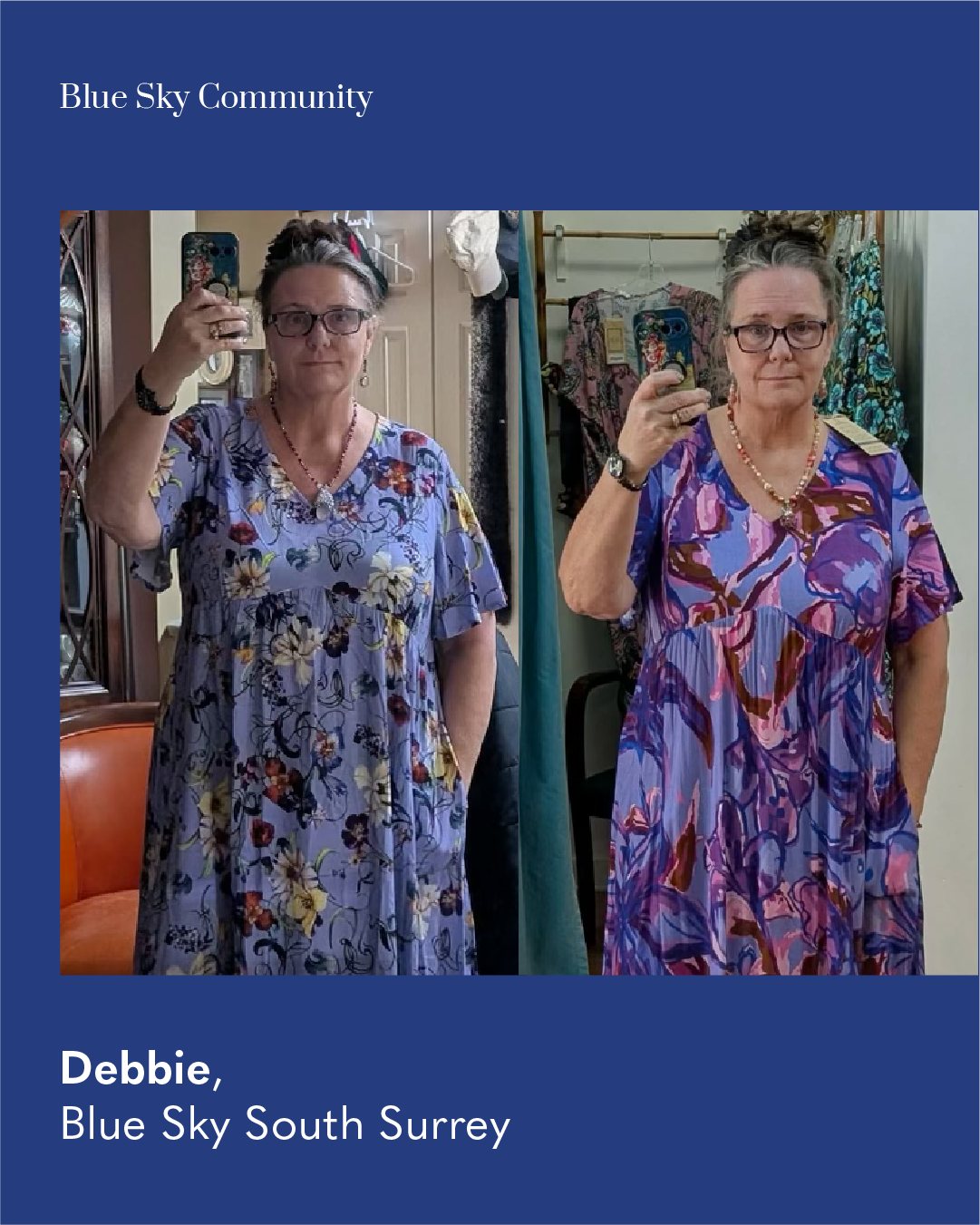 Debbie looks amazing in her Blue Sky dresses 💙 Effortless, confident, and totally her. We love seeing how you style your favourites—want to be featured next? Tag us or send in your