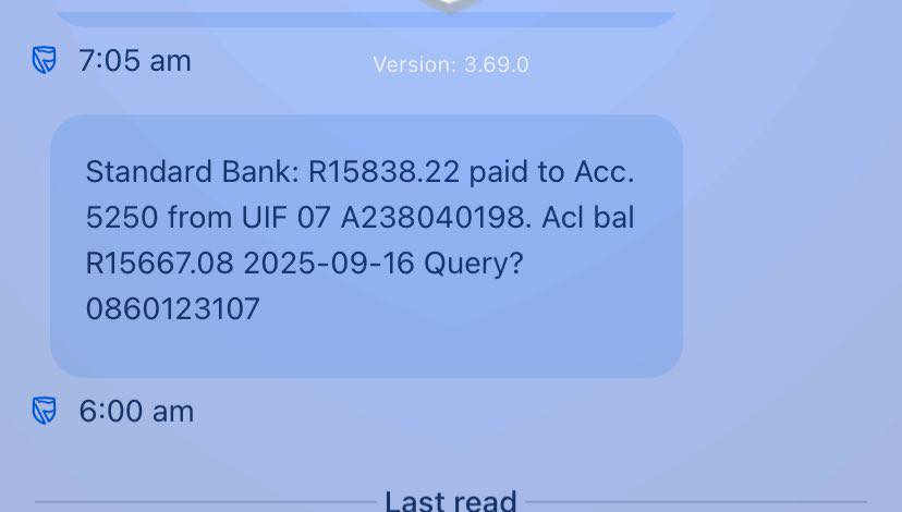 Boom I signed on the 3th September first payment.