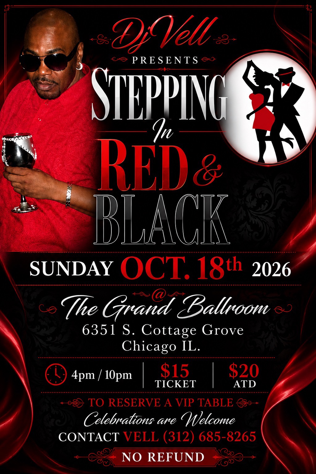 DjVell Stepping In Red and Black