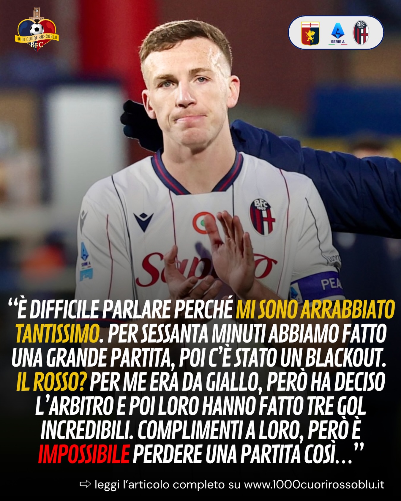 🎙️🏴󠁧󠁢󠁳󠁣󠁴󠁿Il commento di Lewis... - 1000 Cuori Rossoblu | Facebook