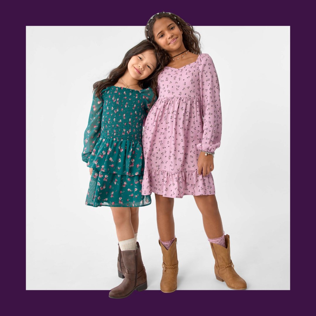 girls fall dresses Crisp air, cute dresses, endless twirls 🍁 style starts here: https://bit.ly/4cy0zfw Crystal trim:Silver tax free Cute Poses for Photos: Fall flower girl hang dry Imported