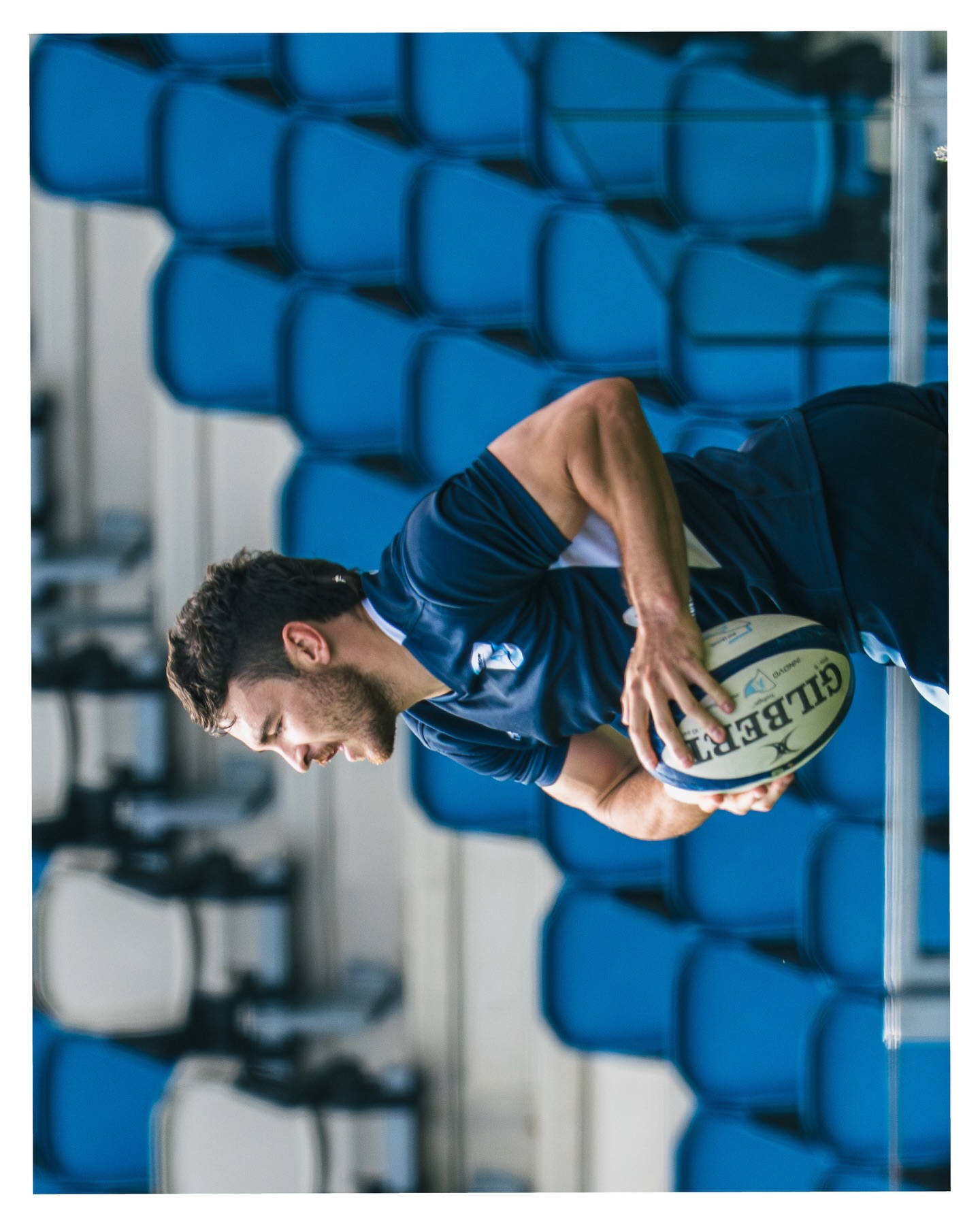 Ballon De Rugby Gilbert Bayonne – Taille 5 – Collection Officielle Aviron Bayonnais – Caoutchouc
