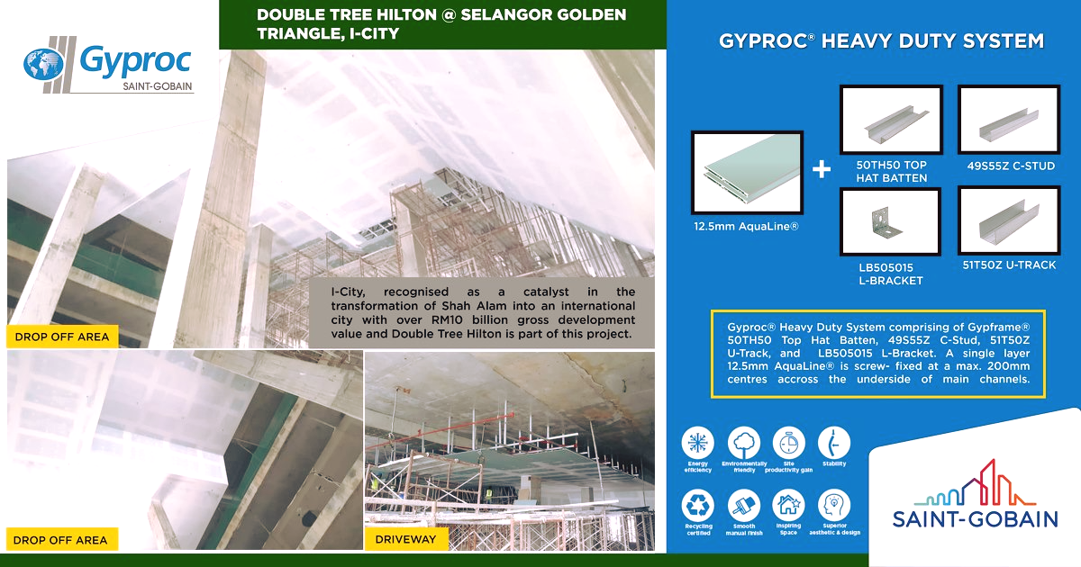 Gyproc - Project : Double Tree Hilton @ Selangor Golden Triangle, I ...