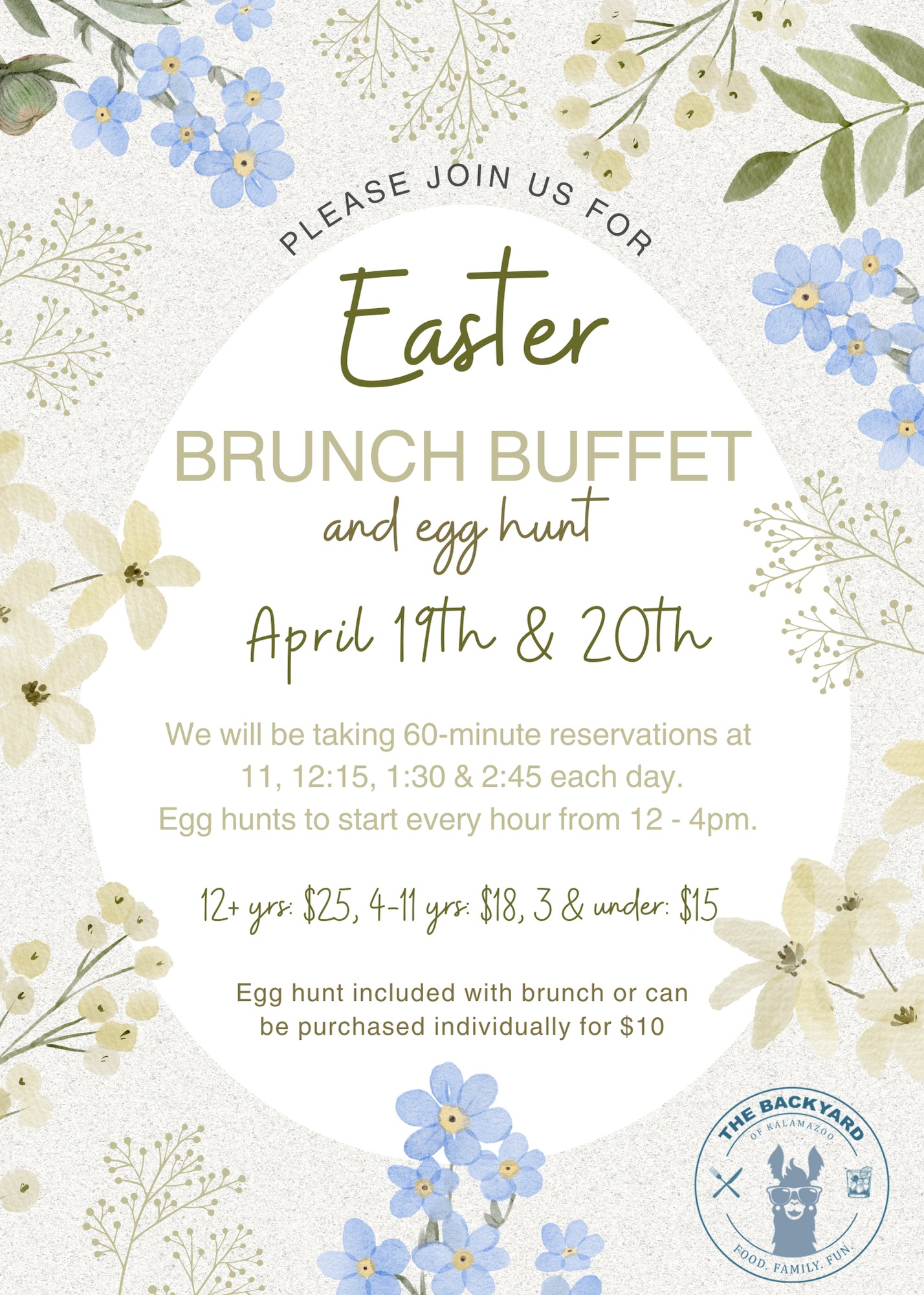 Easter Brunch & Egg Hunt