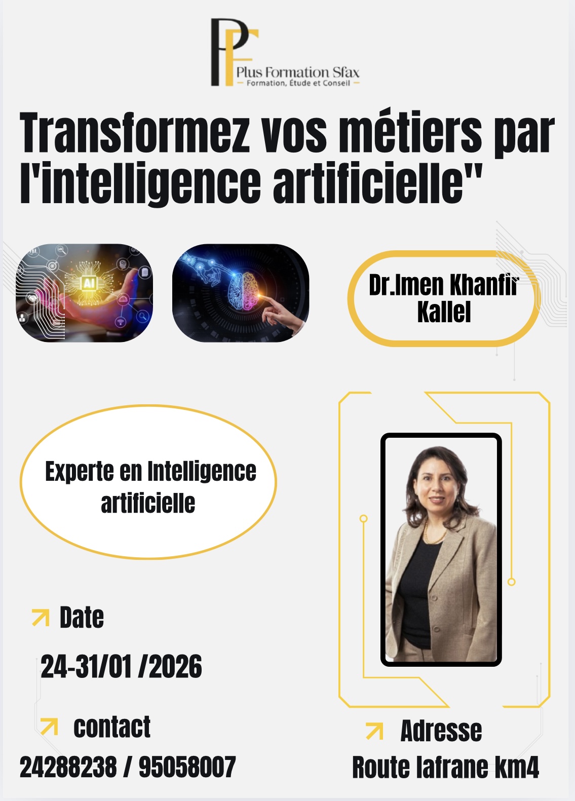 Plus Formation - L'intelligence artificielle, tout le... | Facebook
