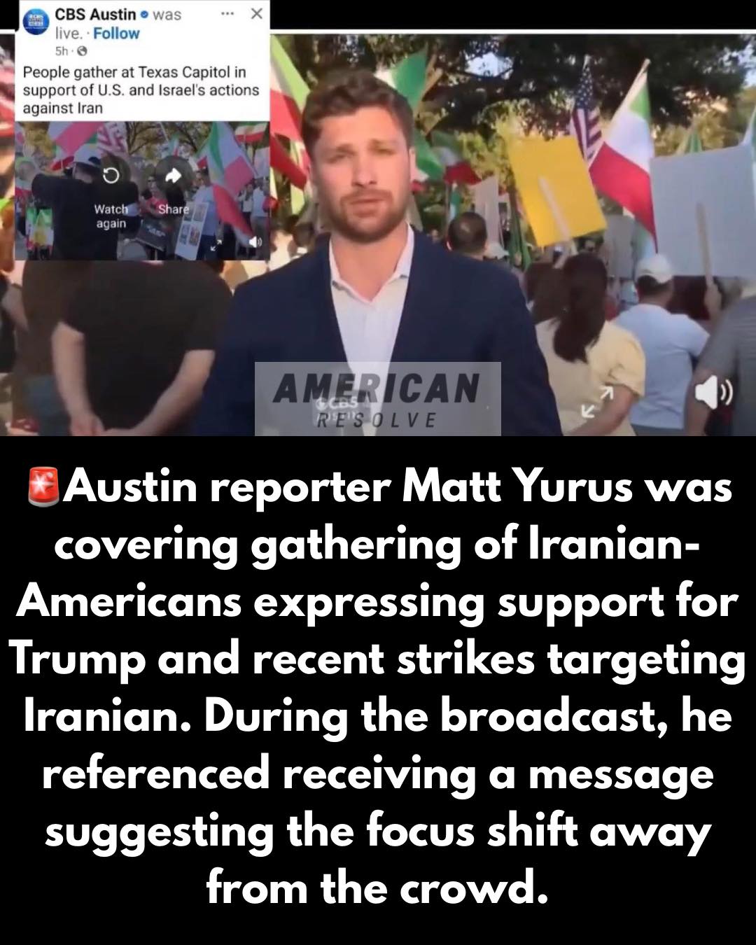 🚨 CBS Austin Reporter Highlights... - American Resolve | Facebook
