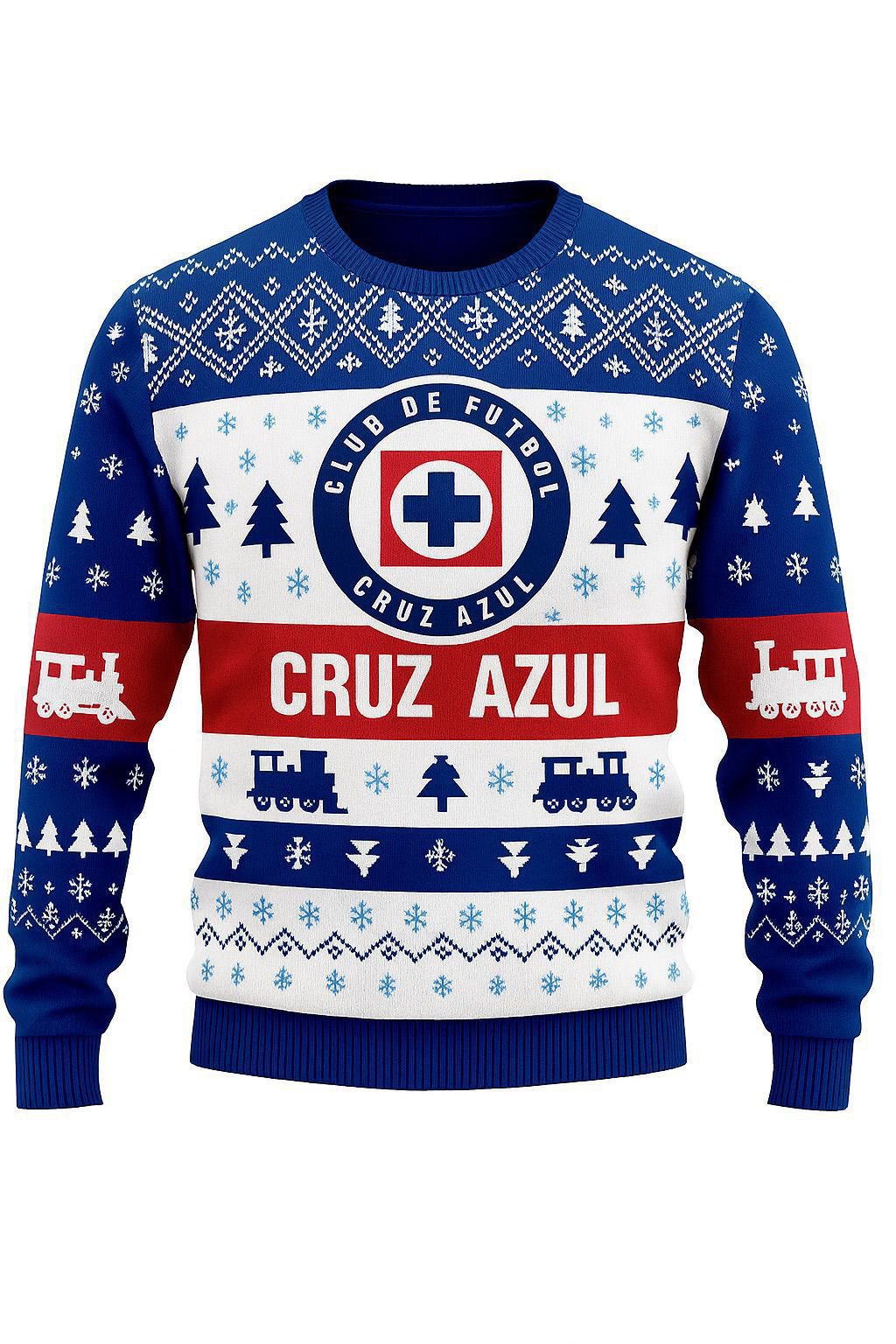🎄🔵🚂SUÉTER NAVIDEÑO TEJIDO CRUZ AZUL🚂🔵🎄 | Facebook