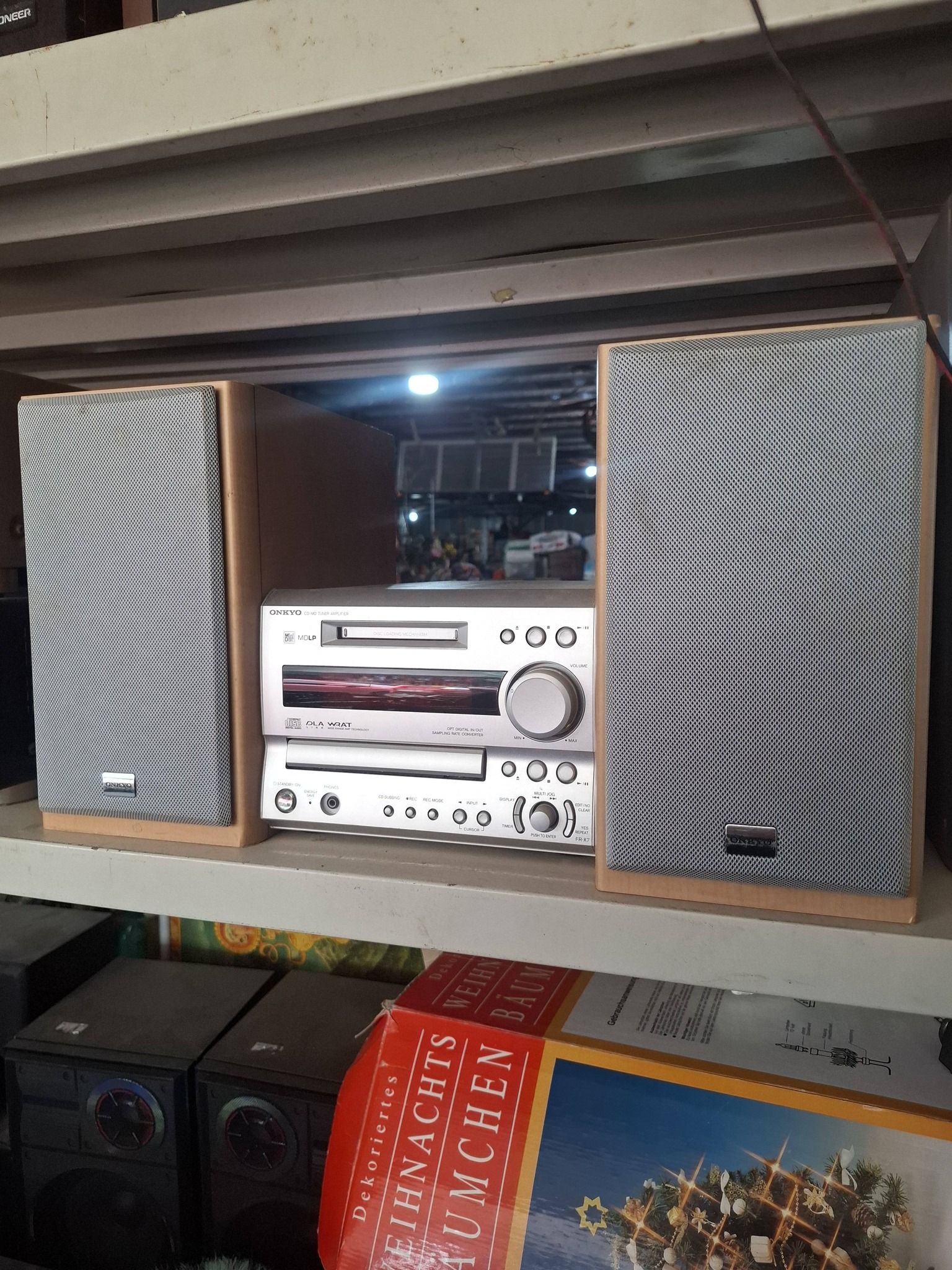 💥Onkyo FR-X7 CD/MD Tuner Amplifier 110V 48W, speaker 70W 💥Mine