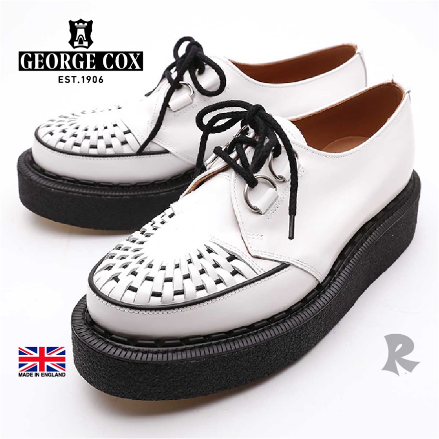 GEORGE COX SKIPTON WHITE LEATHER 定番といえばコレ‼️ 是非サイズの