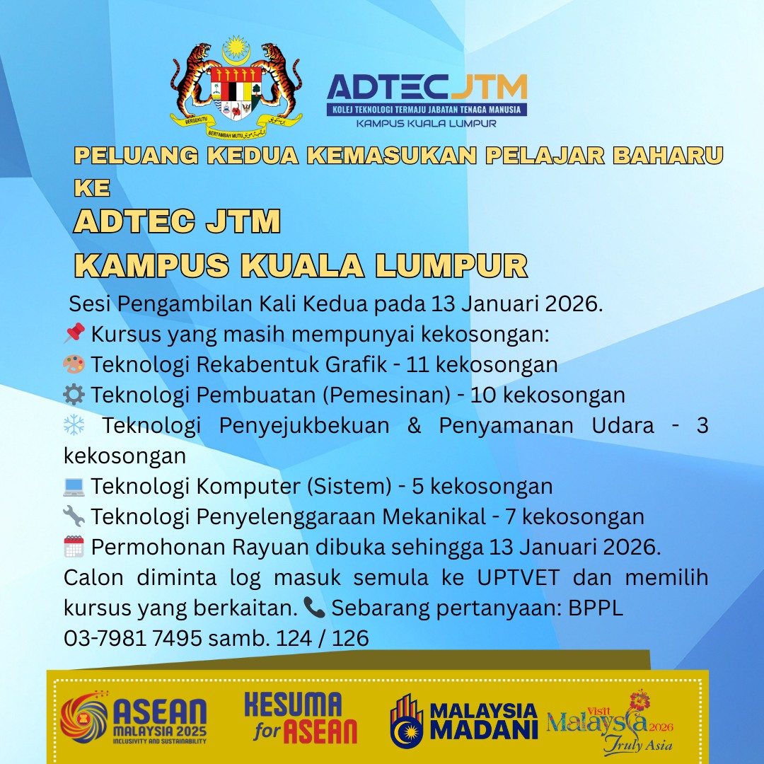 Laman Rasmi ADTEC JTM Kuala Lumpur | Kuala Lumpur