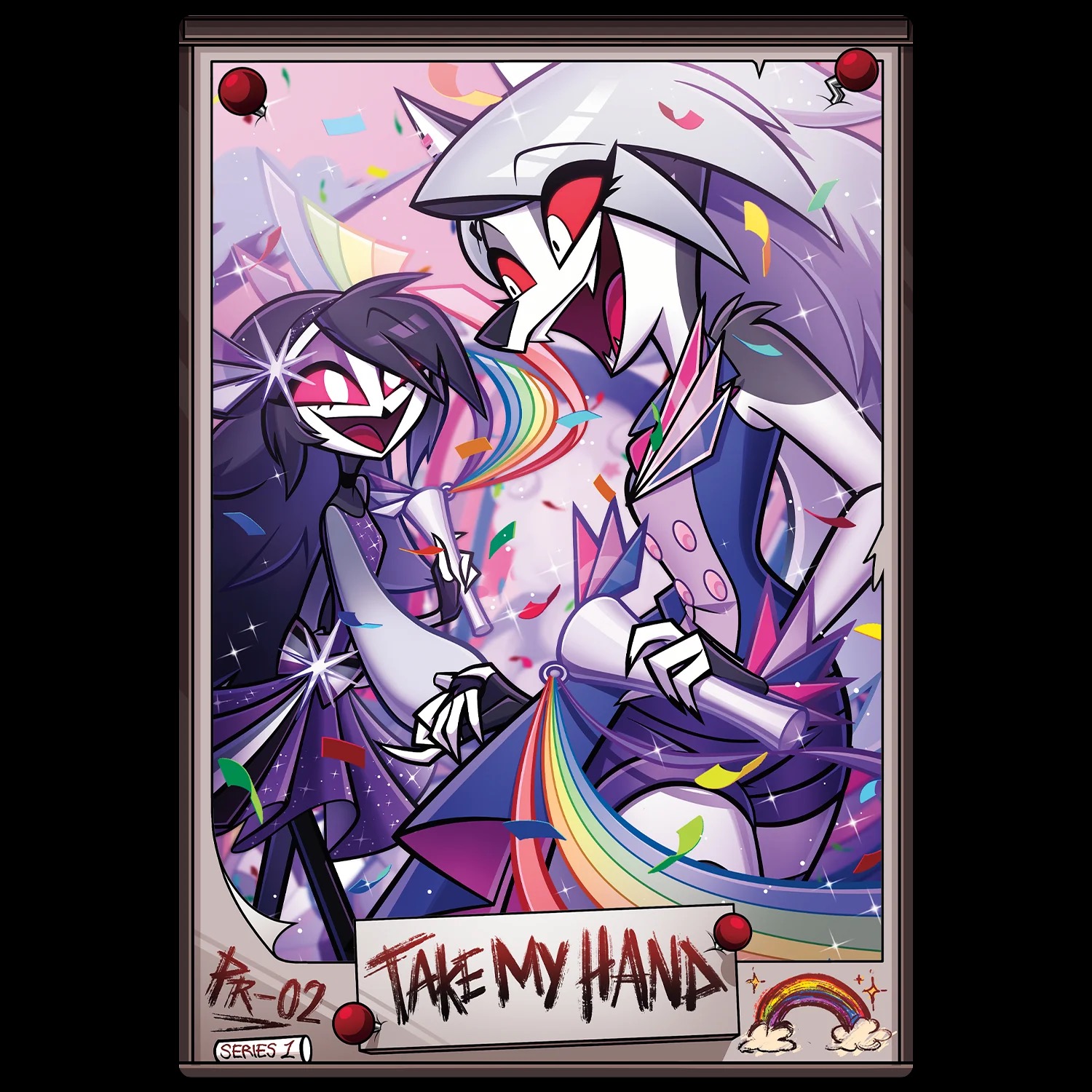 Seeking 'Take My Hand' Helluva Boss promo card for trade or sale