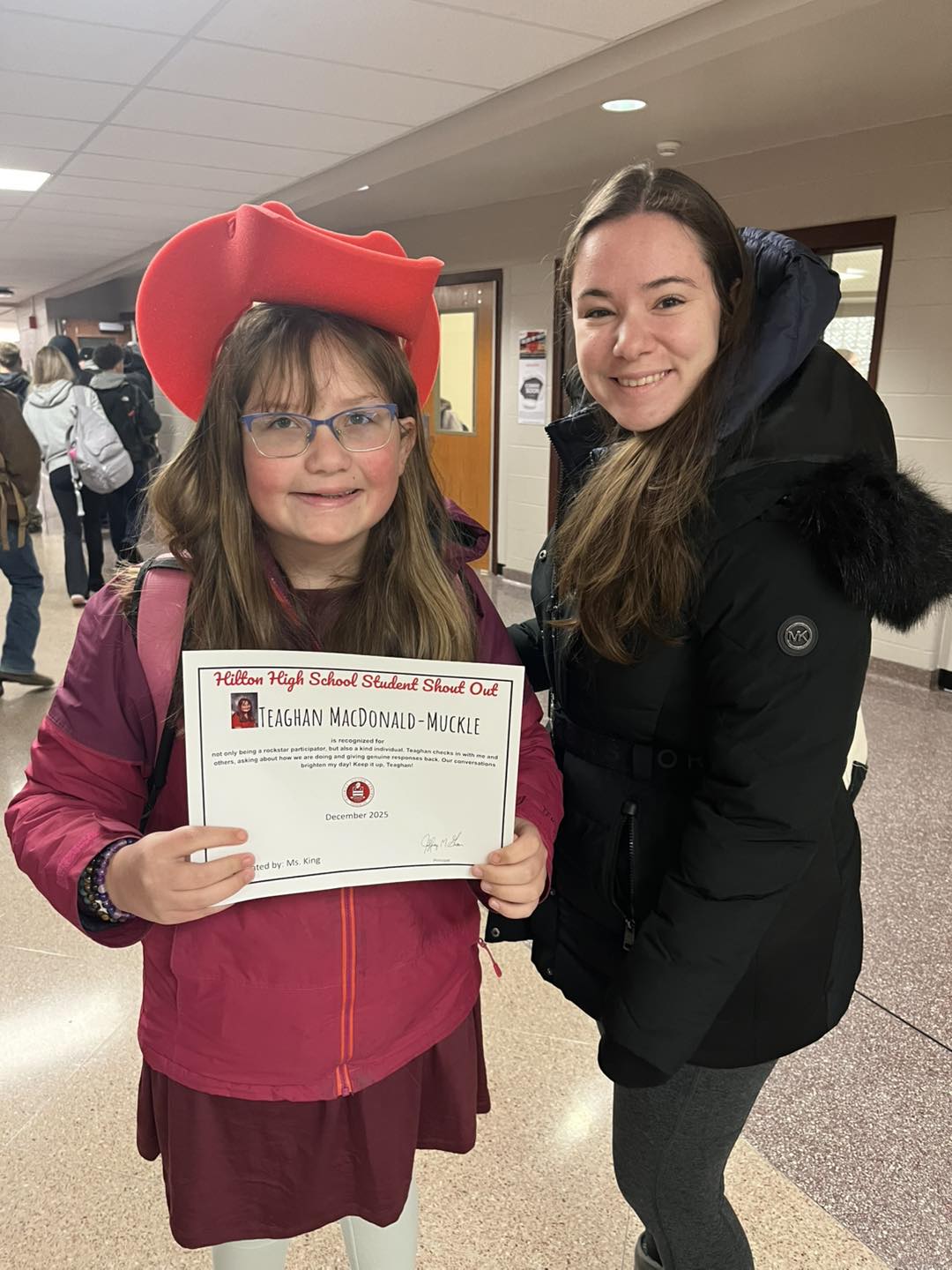 Hilton - Congratulations to Teaghan M, one of our Students of the Month ...