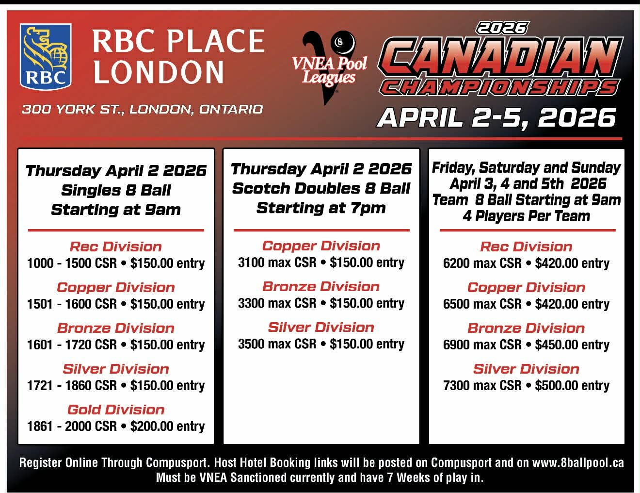 Eastern - 🇨🇦🎱 THE 2026 CANADIAN CHAMPIONSHIPS ARE COMING! 🎱🇨🇦 The VNEA ...