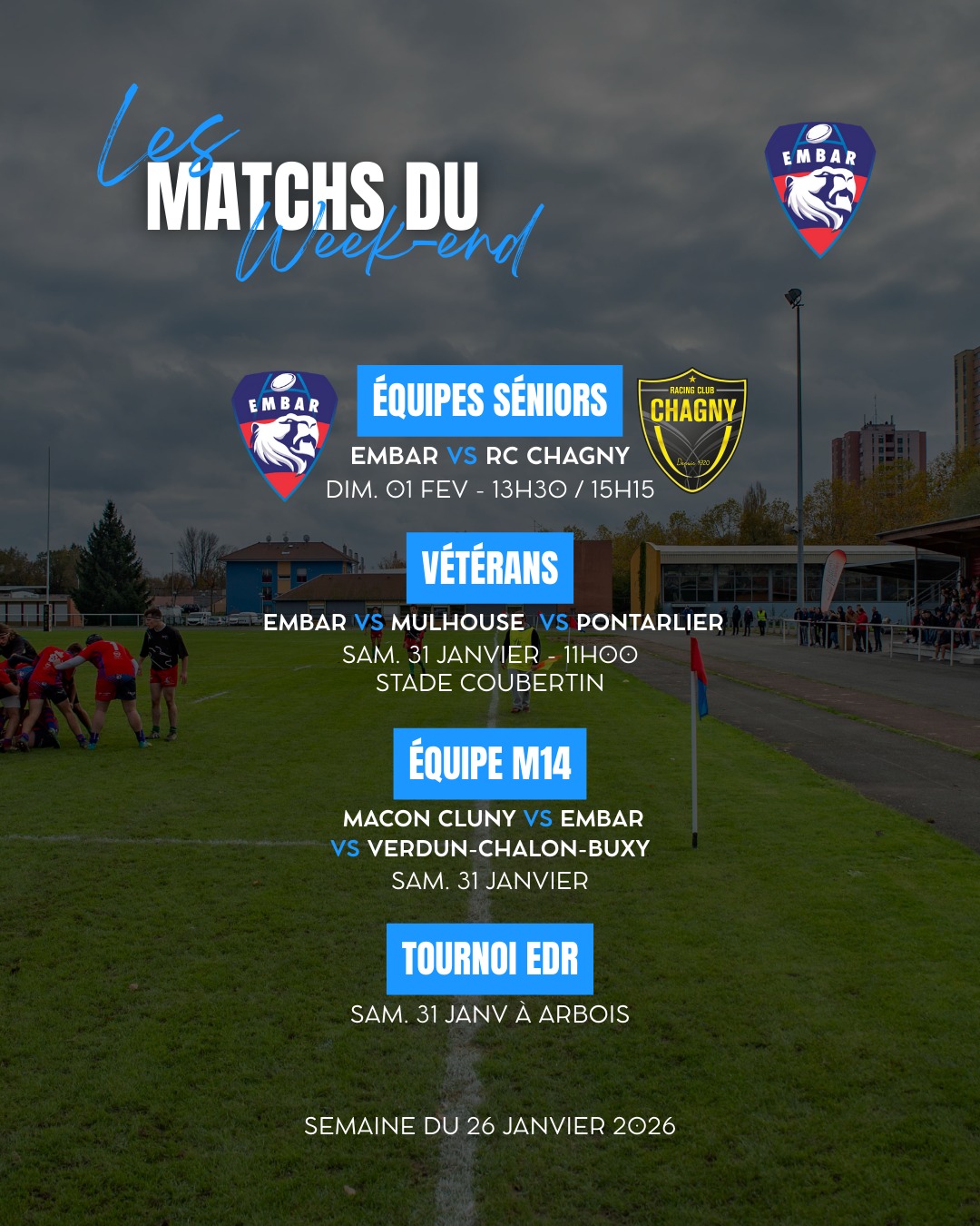 EMBAR... - EMBAR (Entente Montbéliard Belfort ASCAP Rugby)