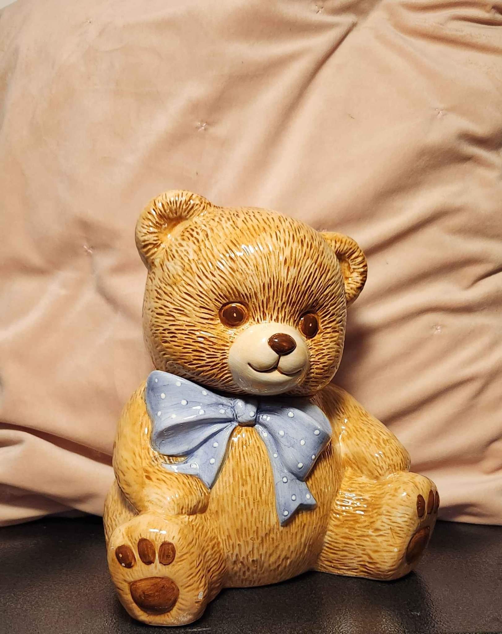 Vintage Ceramic Teddy Bear Cookie Jar - Figurines - Belmont, New 