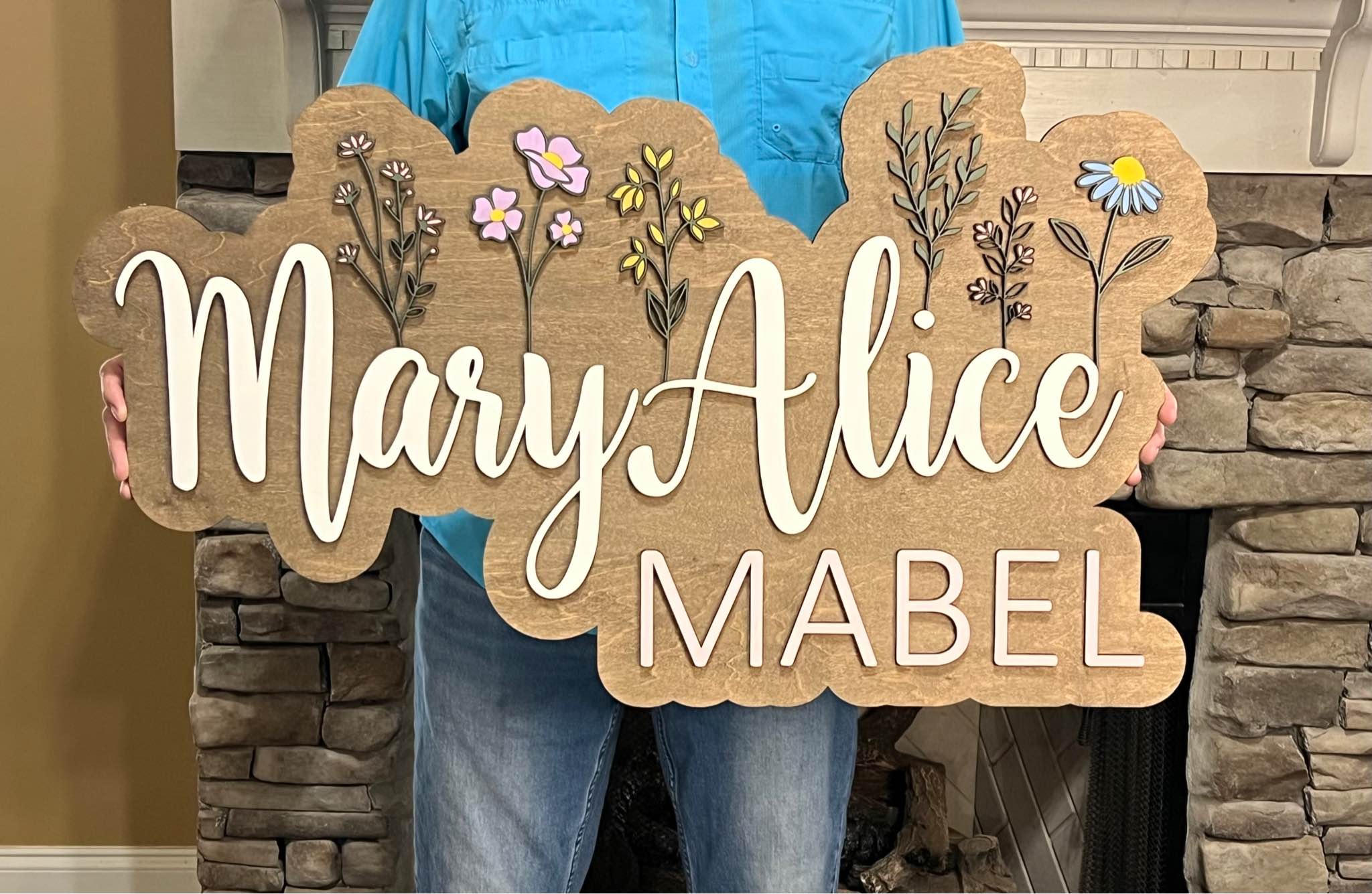 Floral Nursery Name Sign - Plaques & Signs | Facebook Marketplace ...