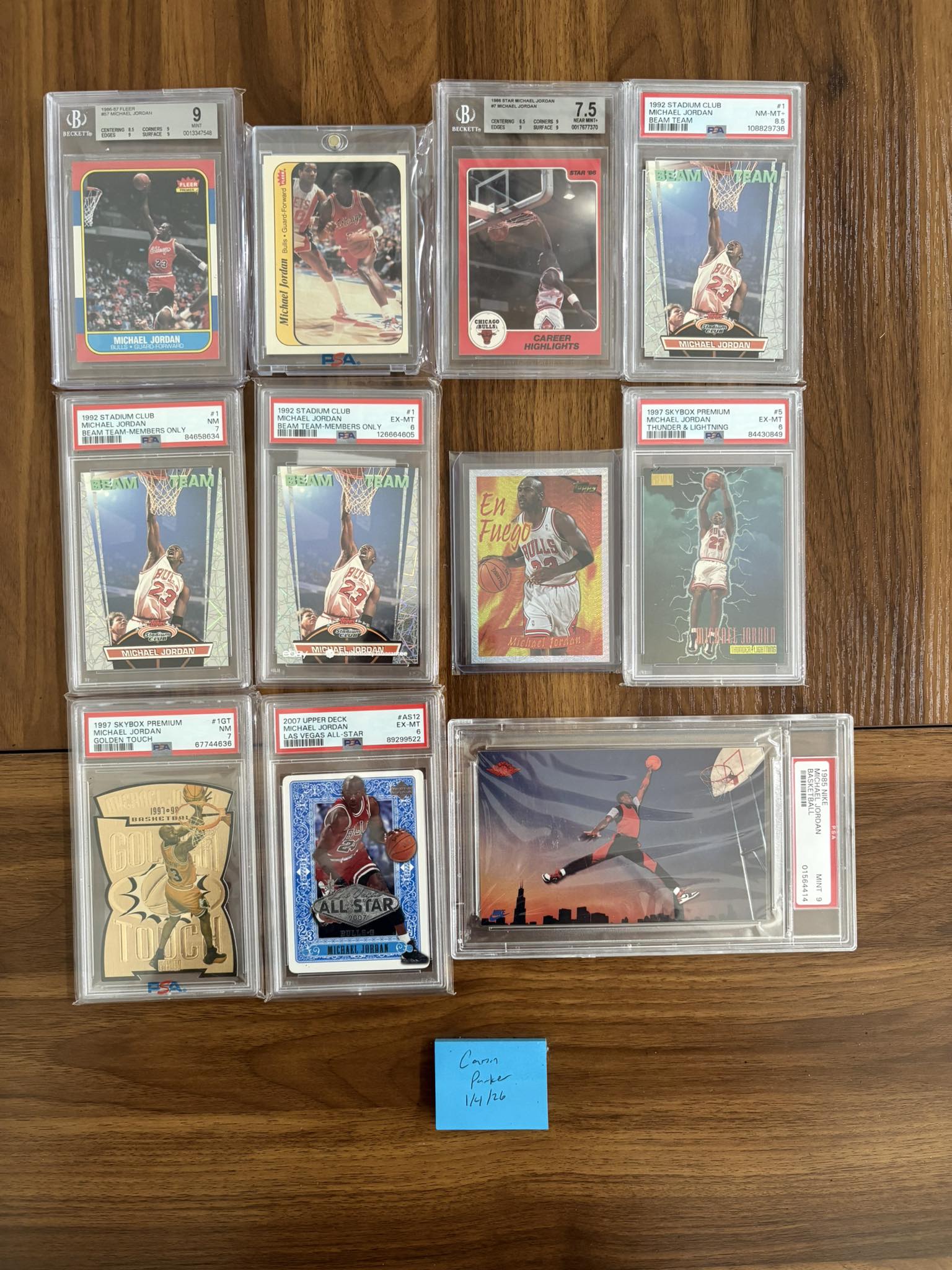 What is the Lebron equivalent card to the 1986 Fleer for Michael 
