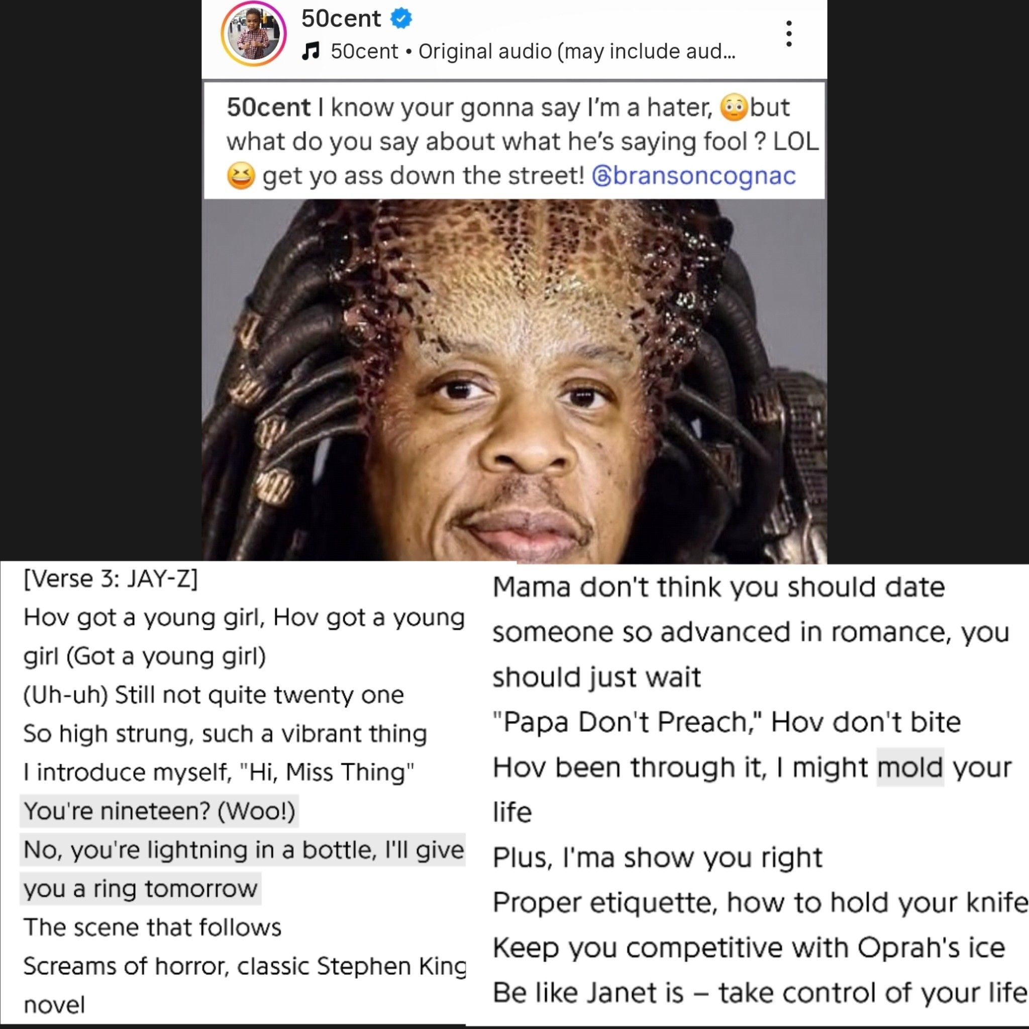 🚨Rapper #50Cent jokes about... - Hip Hop Head Quarters1 | Facebook